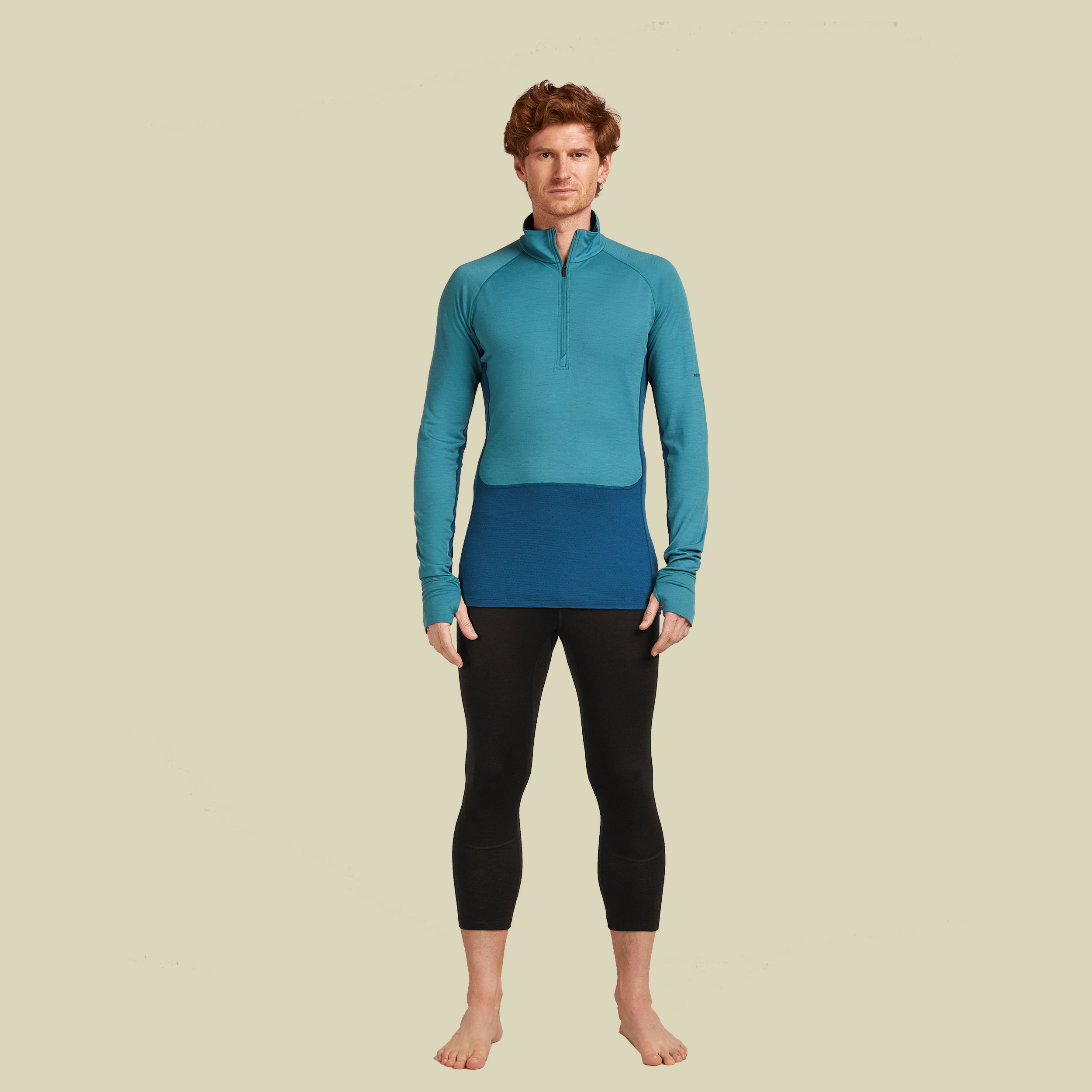 Merino 200 ZoneKnit™ LS Half Zip Men XL blau - atlantis/topaz/CB