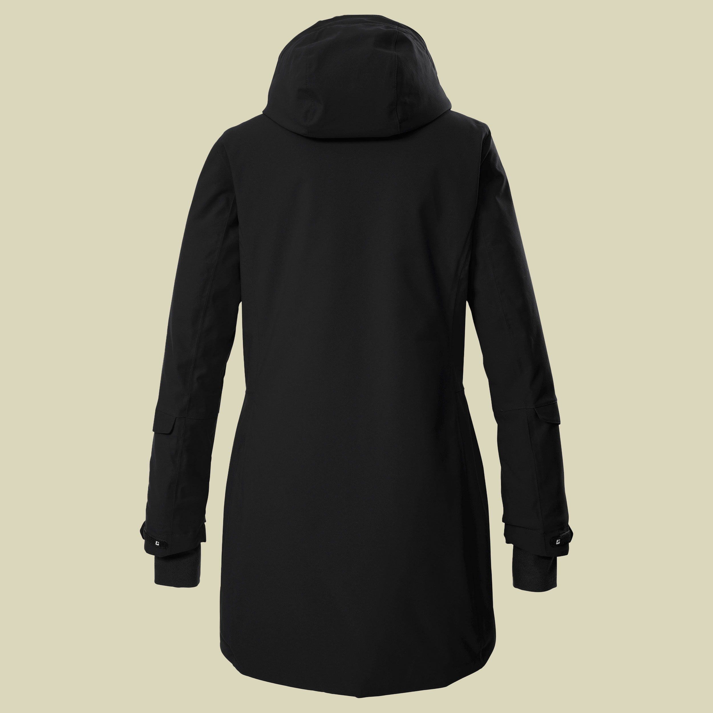 Funktionsparka mit abzippbarer Kapuze Women 36 schwarz