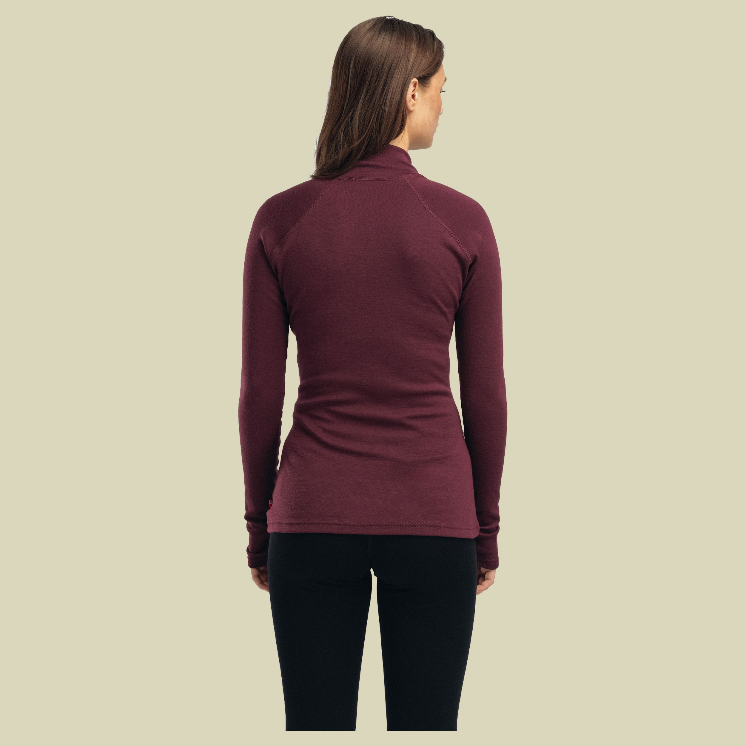 WarmWool Mock Neck W/ZIP Woman fig S