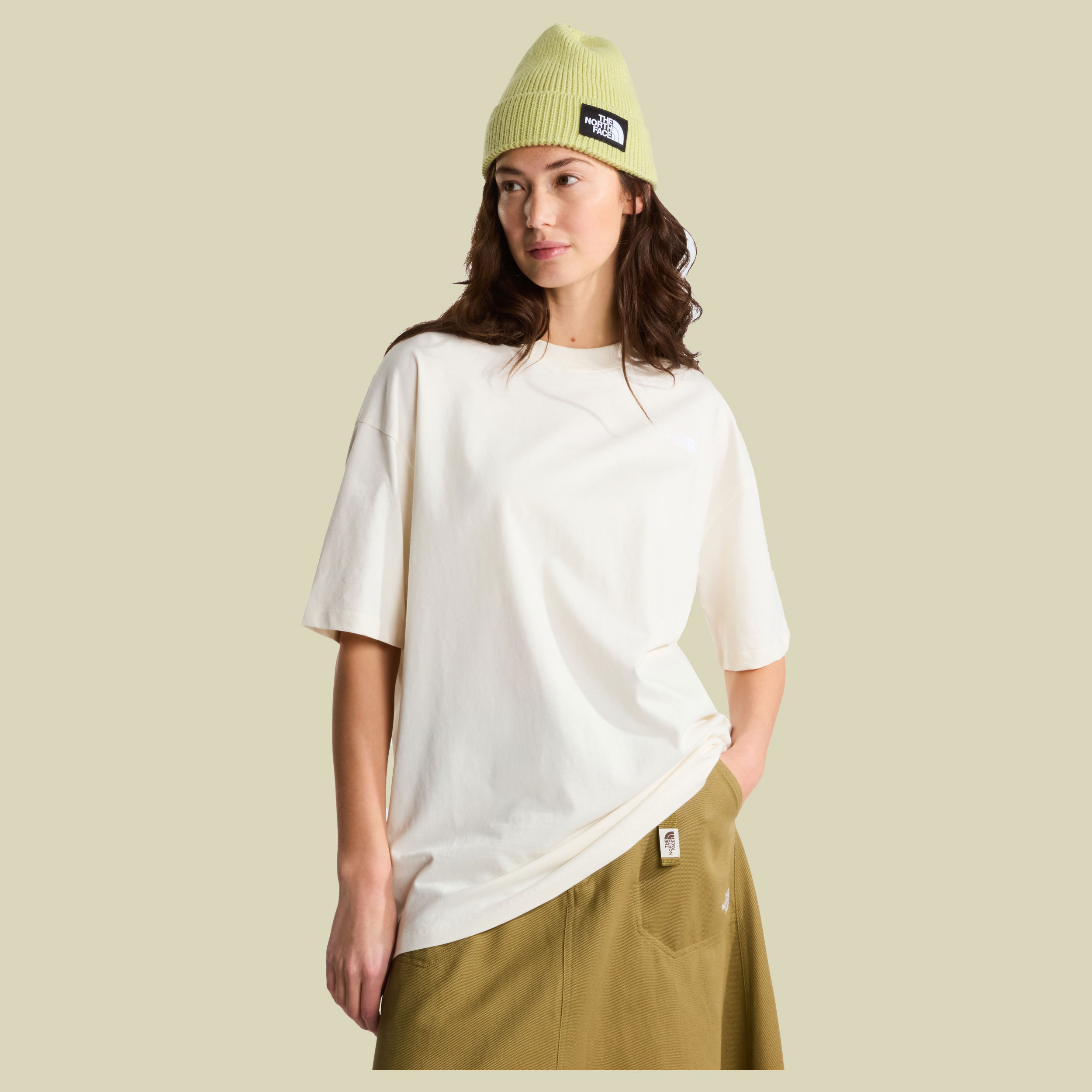 Simple Dome OS SS Tee Woman XS beige - Farbe white dune
