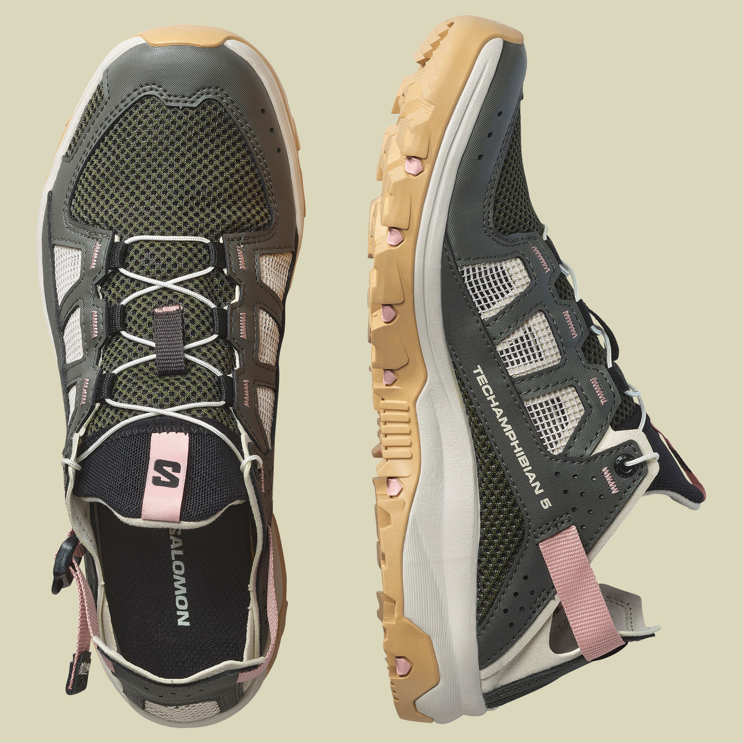 Techamphibian 5 Women grau UK 9 - Farbe peat/rainy day/hyma pink