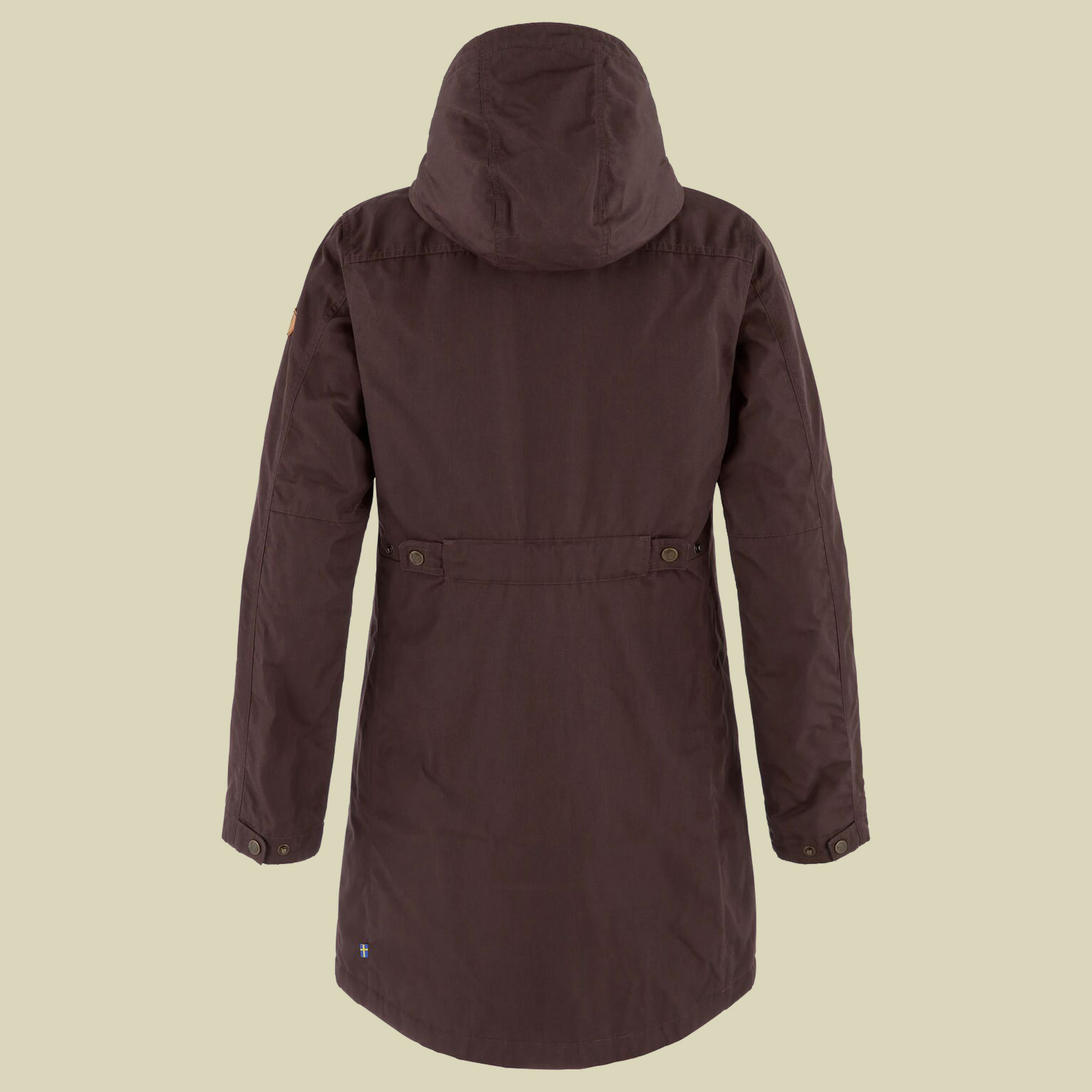 Kiruna Padded Parka Women braun XL - black oak