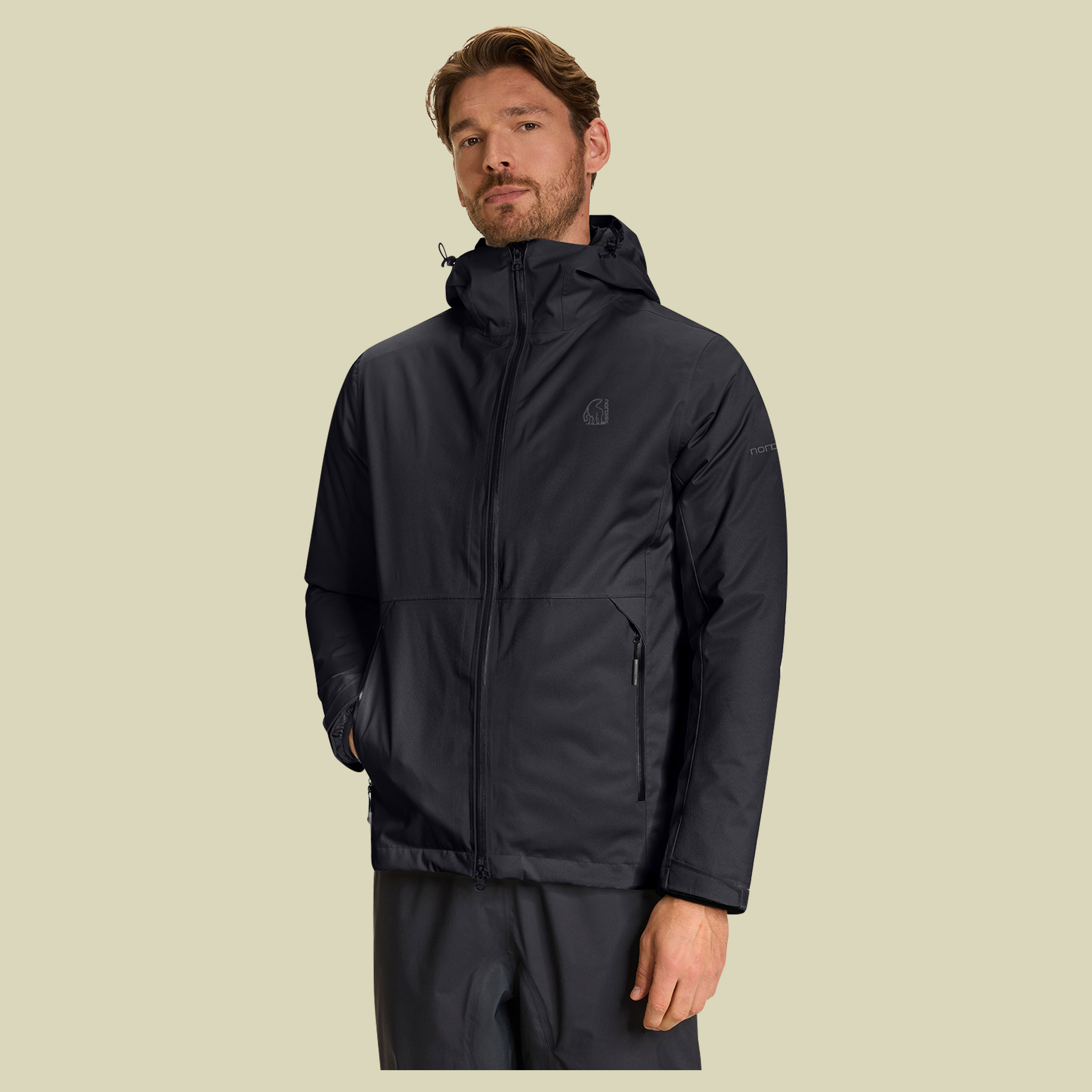 Nao Twin Down Jacket Men schwarz XL - cavier black