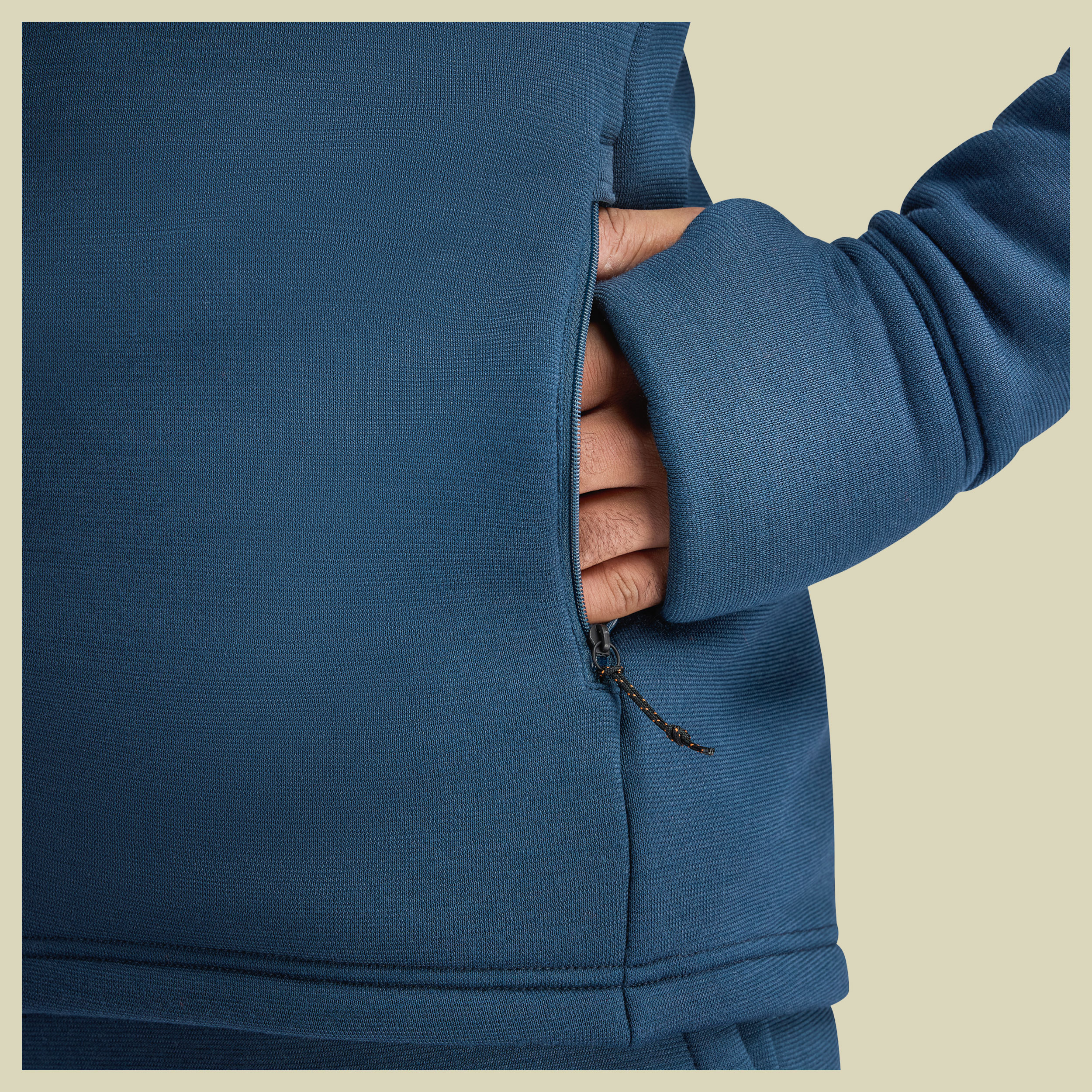 FleeceWool Hooded Jacket Men XXL Midnight Navy