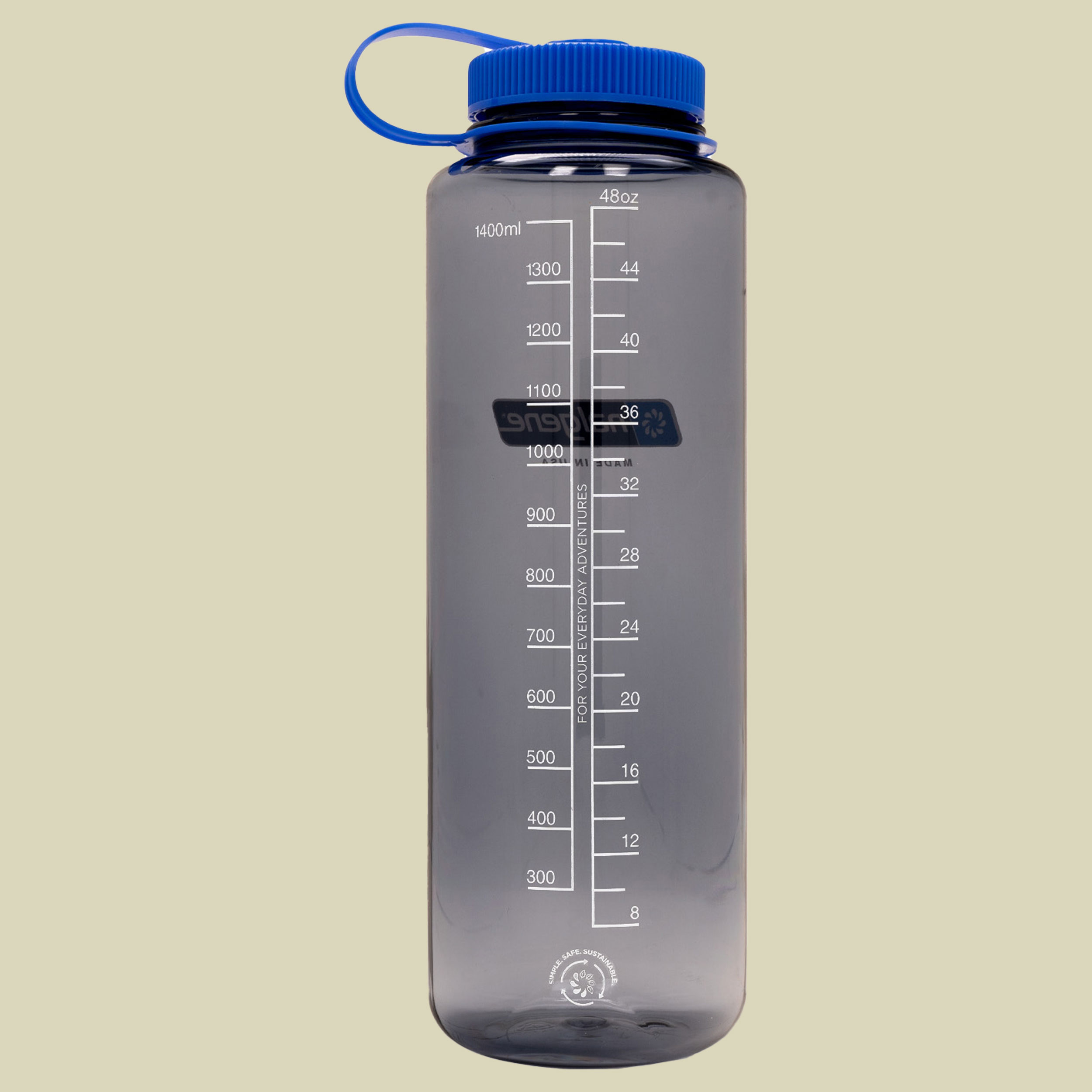 Nalgene Weithalsflasche WH Silo Volumen 1,5 Farbe grau