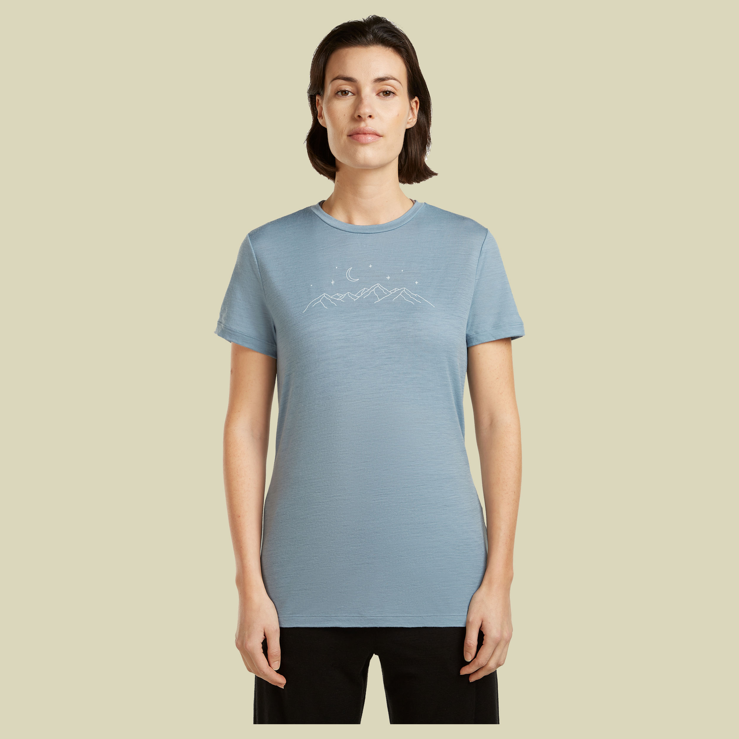 Merino 150 Tech Lite SS Tee Sparkling Stars Women XL blau - flint blue