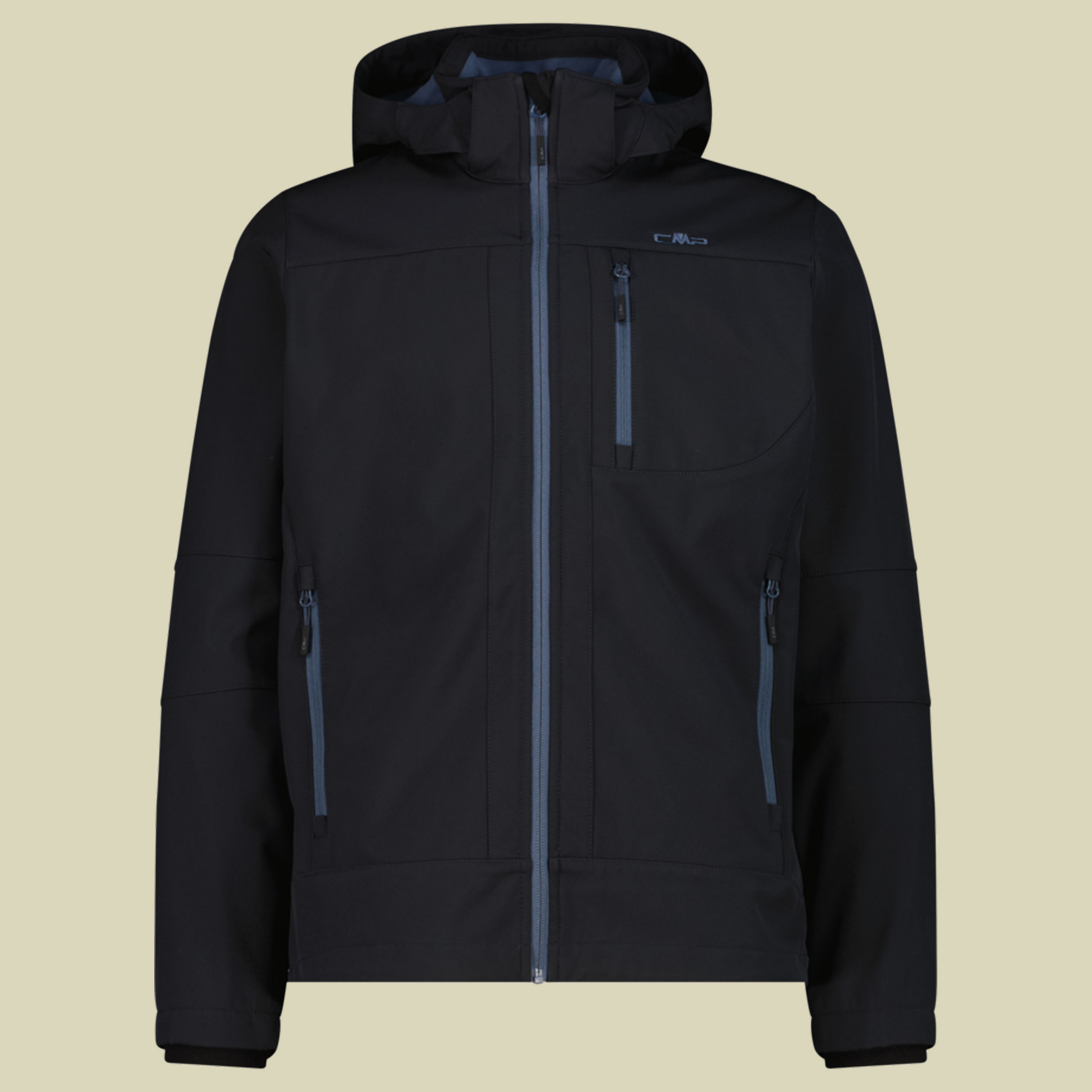Man Softshell Jacket Zip Hood CMP 3A01787N-M grau 50 - anthracite avio 06UZ