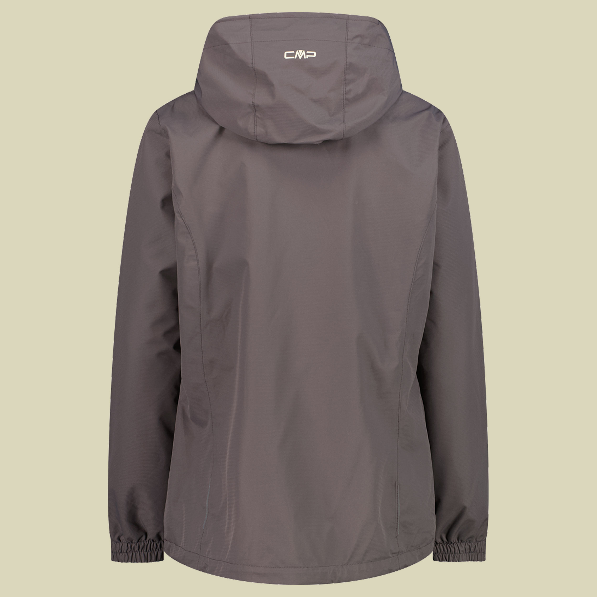 Woman Rain Jacket Fix Hood 39X6636 braun 46  - Q955 terra