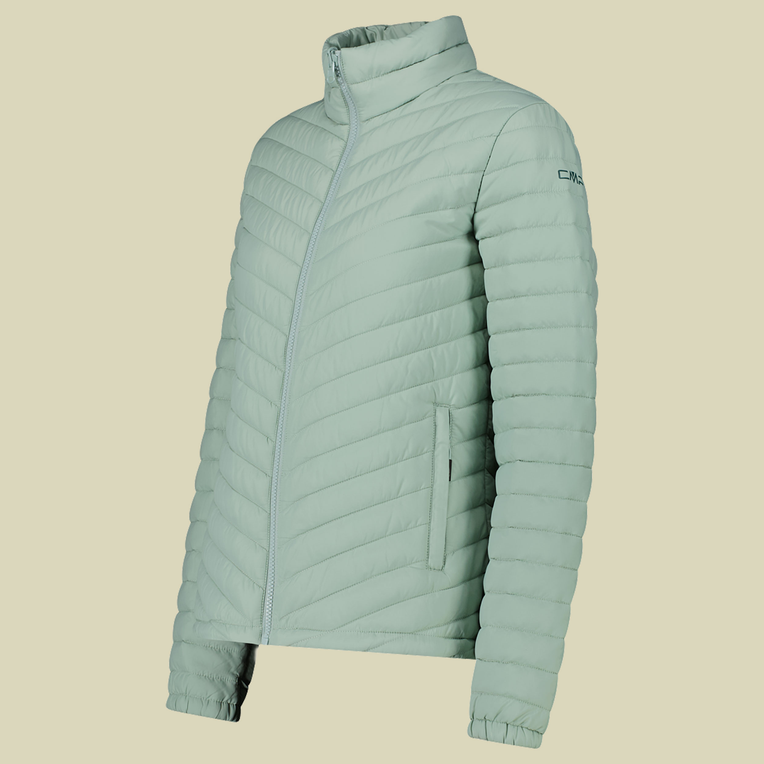 Woman Jacket Zip Hood Detachable Inn. Jacket 46 grün - Farbe trek green