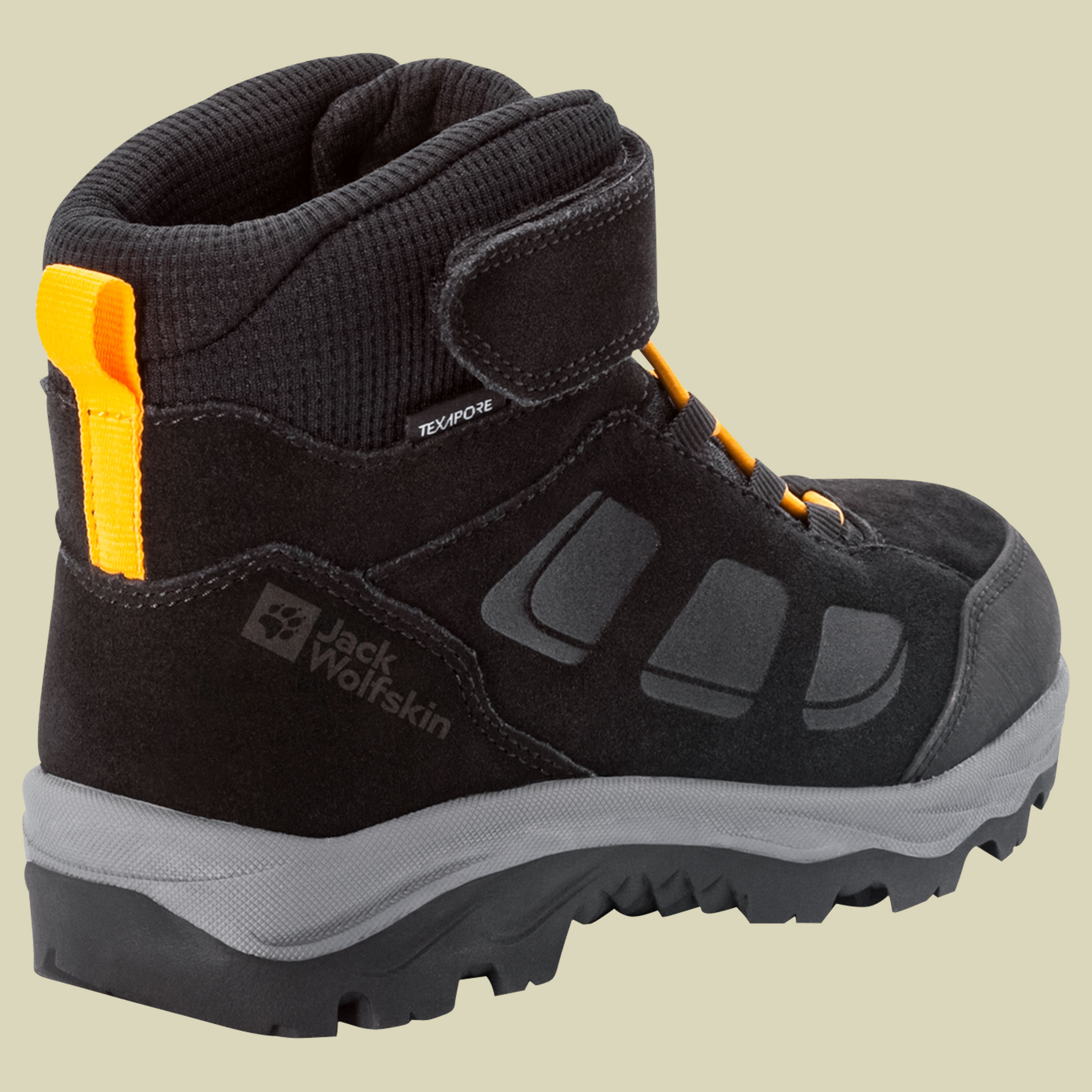 Vojo LT Texapore Mid Kids Größe 40 Farbe black/burly yellow XT