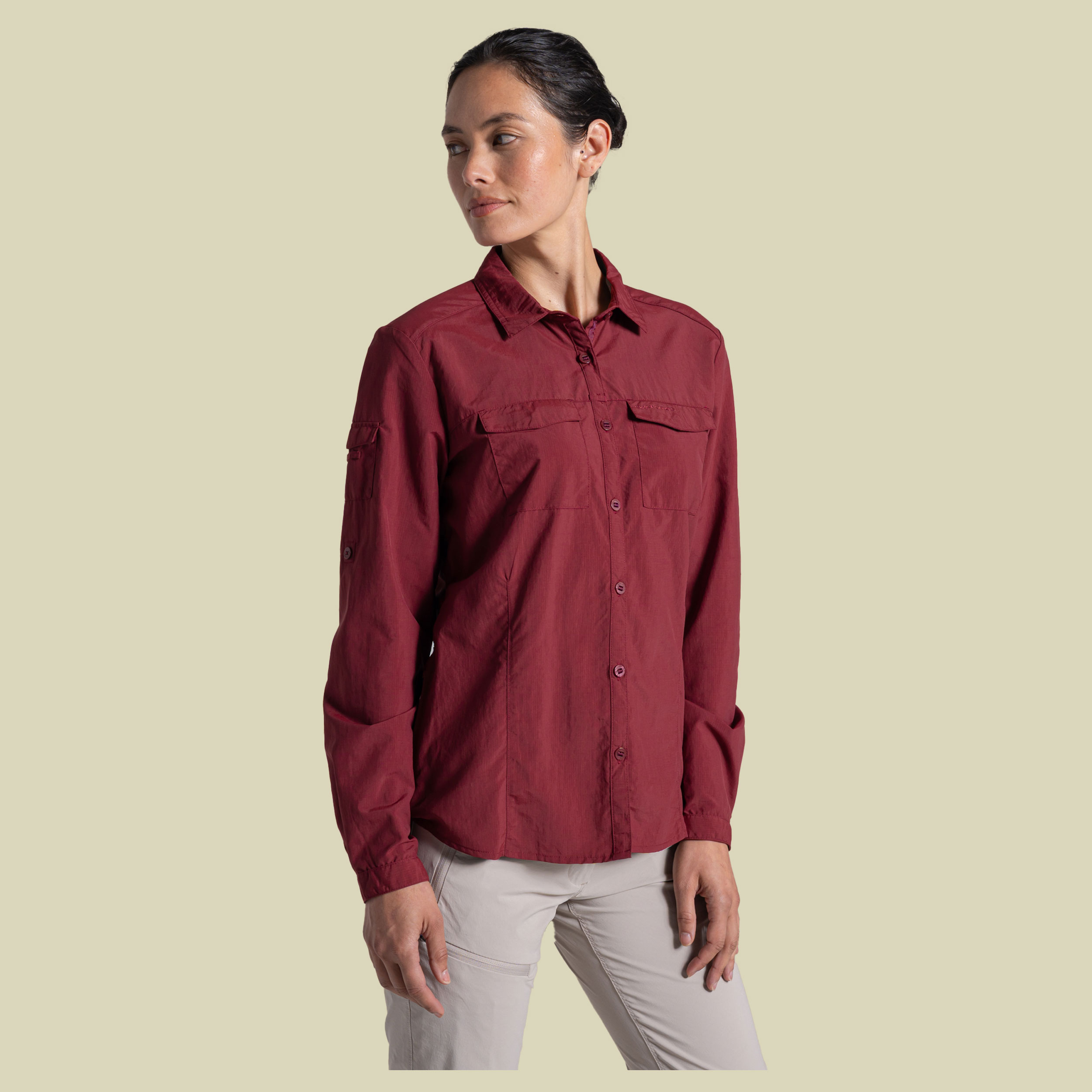 NosiLife Adventure Long Sleeved Shirt III Women 42 (16) rot- riad red