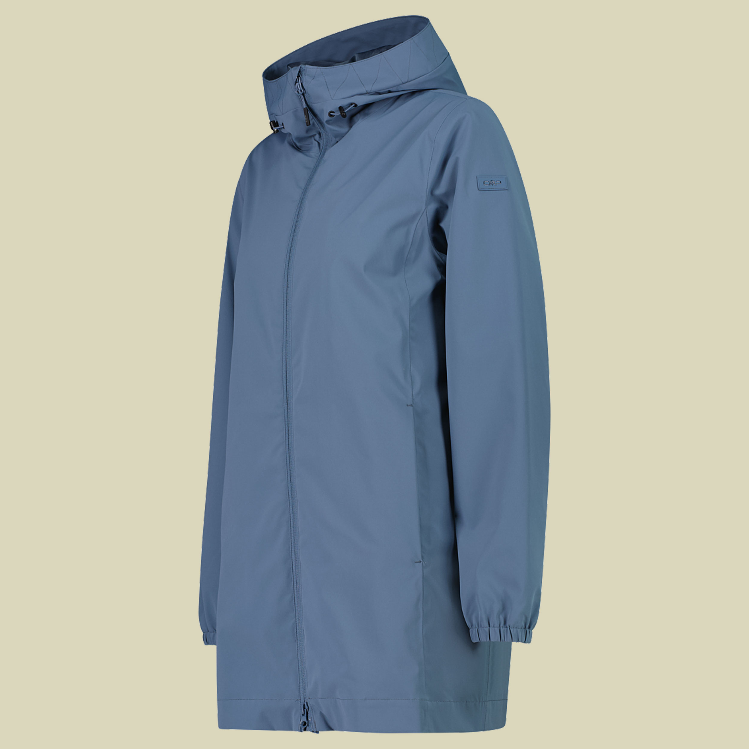 Woman Jacket Fix Hood 48 blau - Farbe space