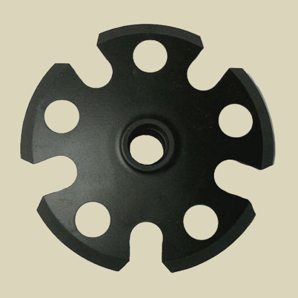 Tourenteller mit Gewinde 95 mm schwarz