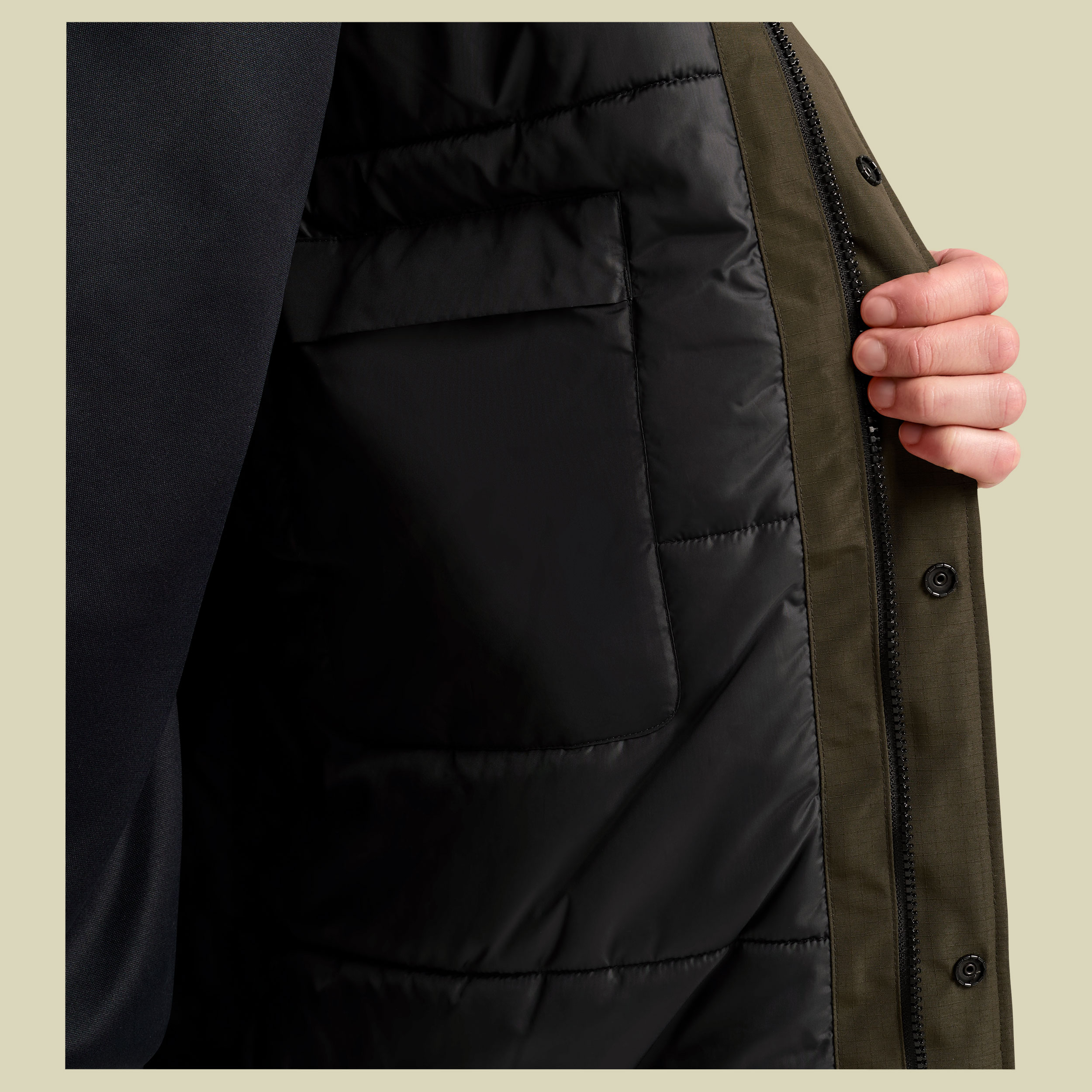 Glacier Shield Jacket Men XXL braun - obsidian moss