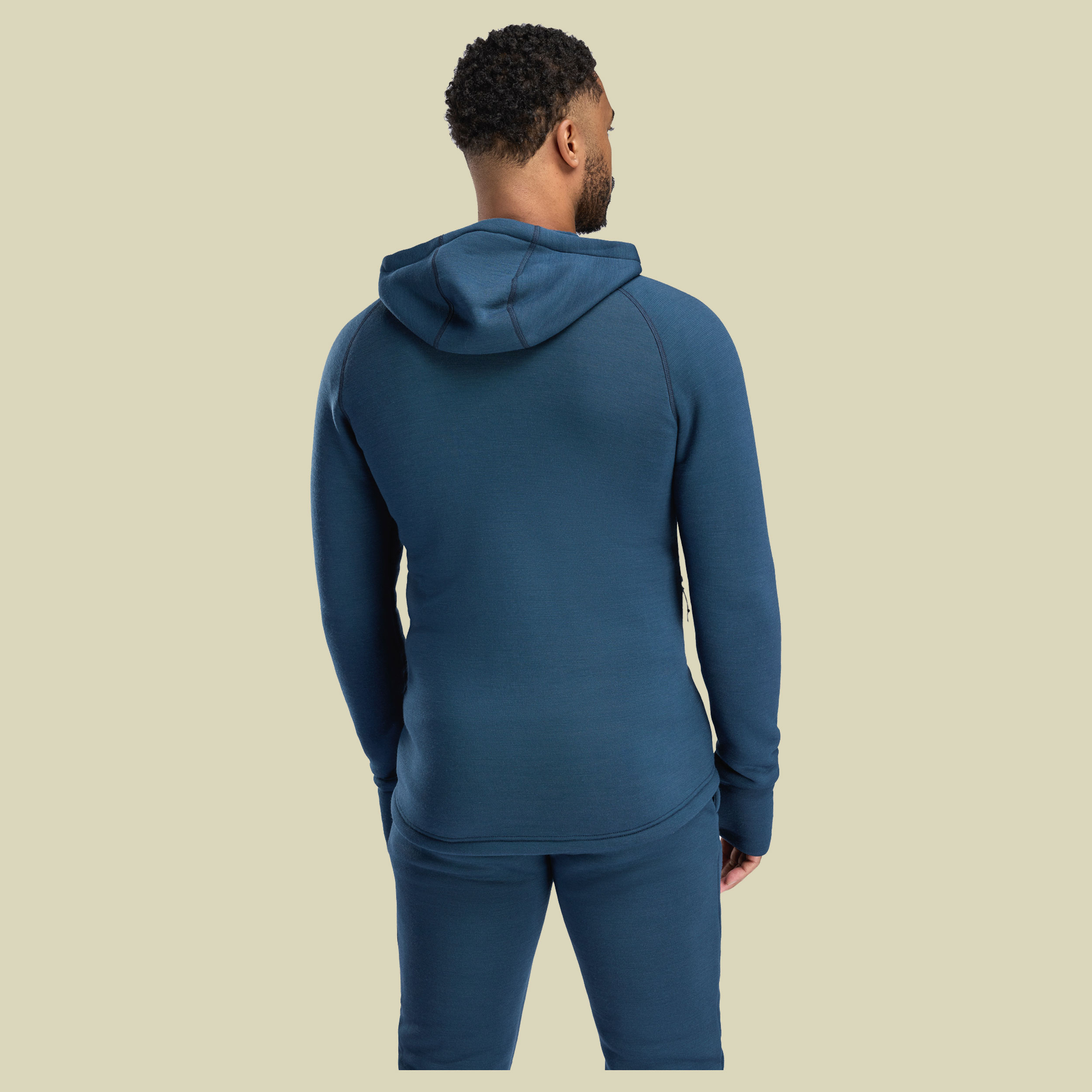 FleeceWool Hooded Jacket Men XXL Midnight Navy