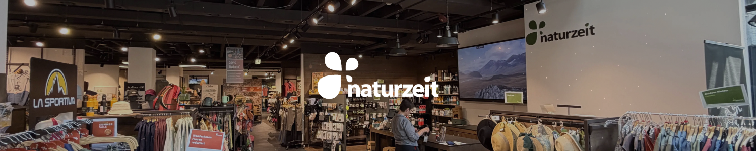 Zelt mit naturzeit Logo