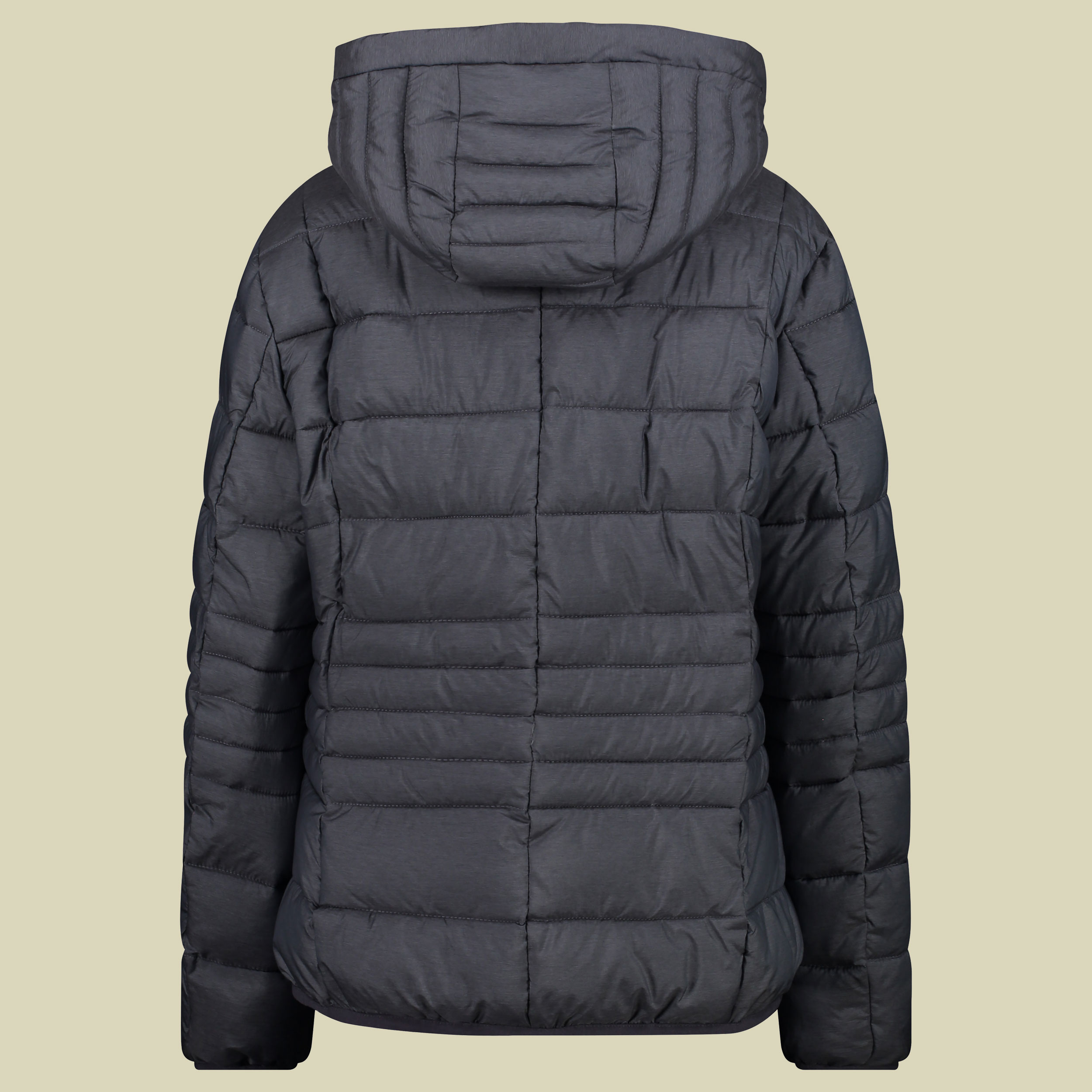 Woman Jacket Snaps Hood Ripstop Melange 33K1706M Größe 36 Farbe graffite melange