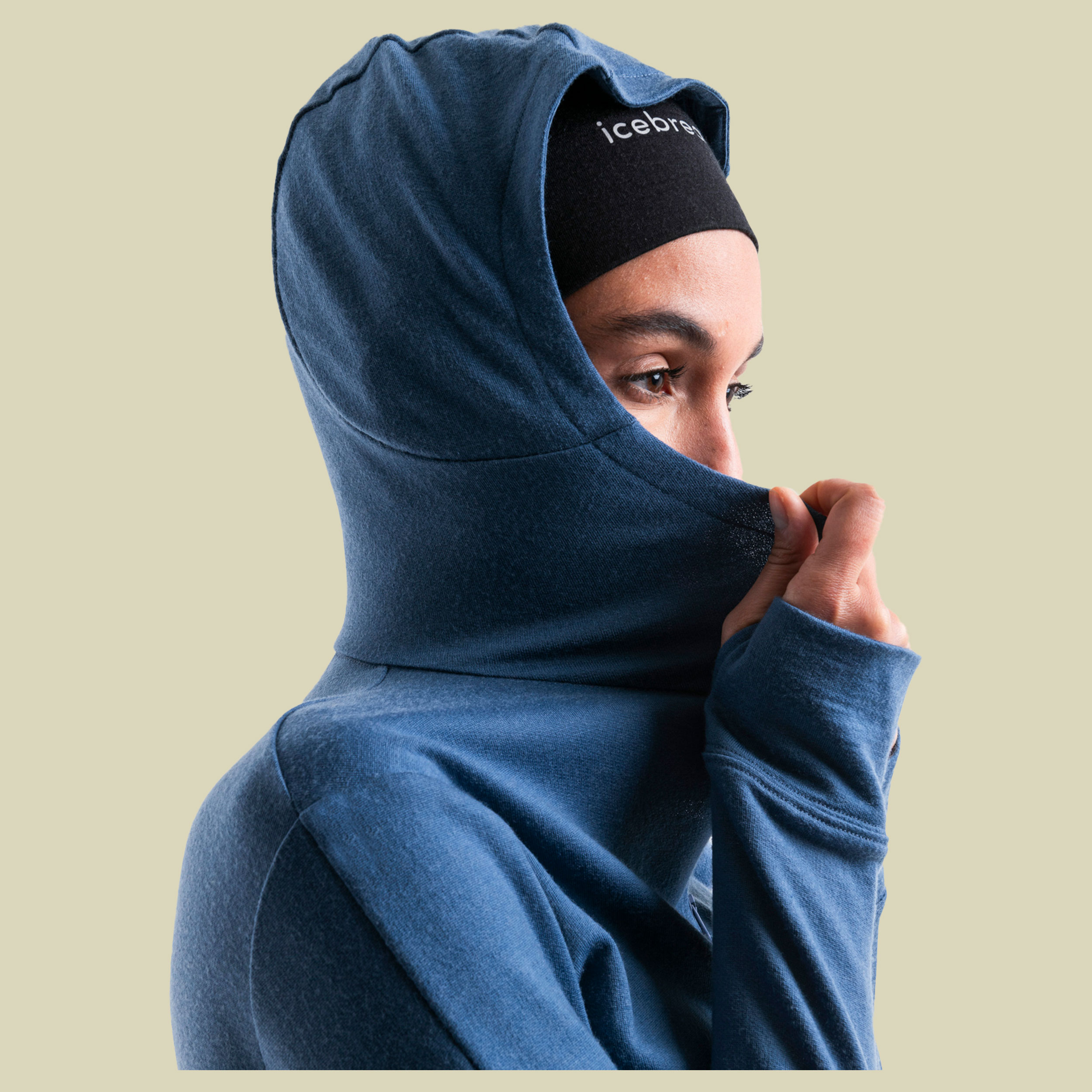 Merino 260 Quantum IV LS Zip Hoodie Women XL blau II - dawn