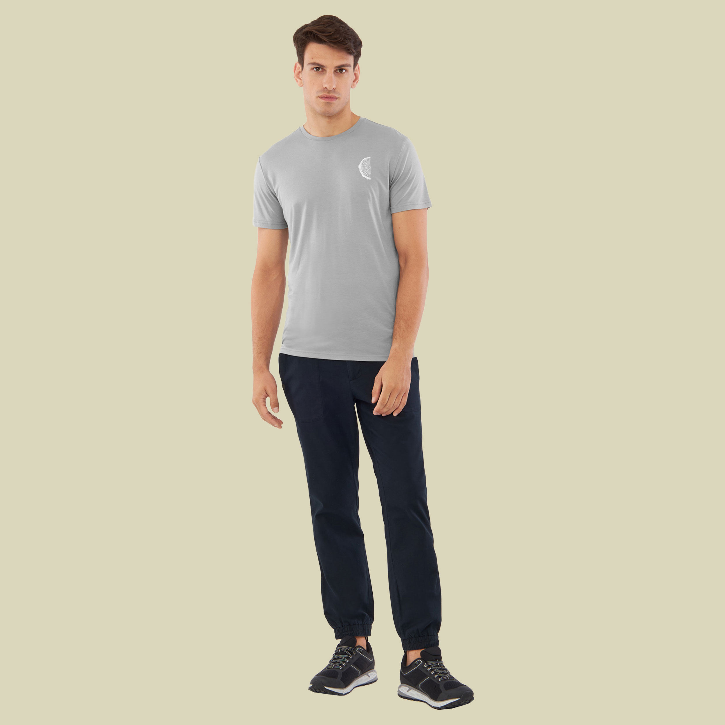 T-Shirt Rune Bamboo Men XXL grau - lt grey