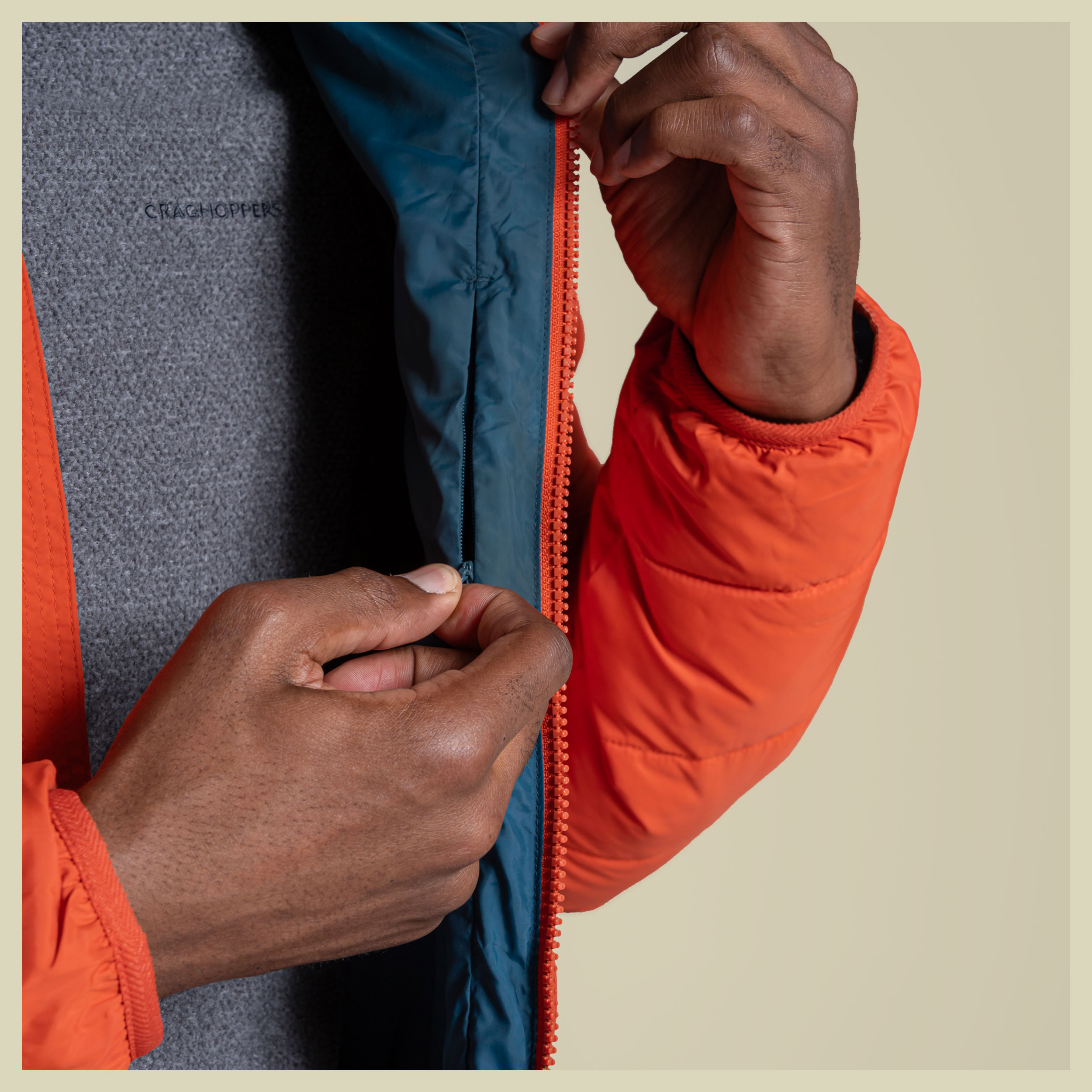 Compresslite IX Hooded Jacket  Men S orange - sedona