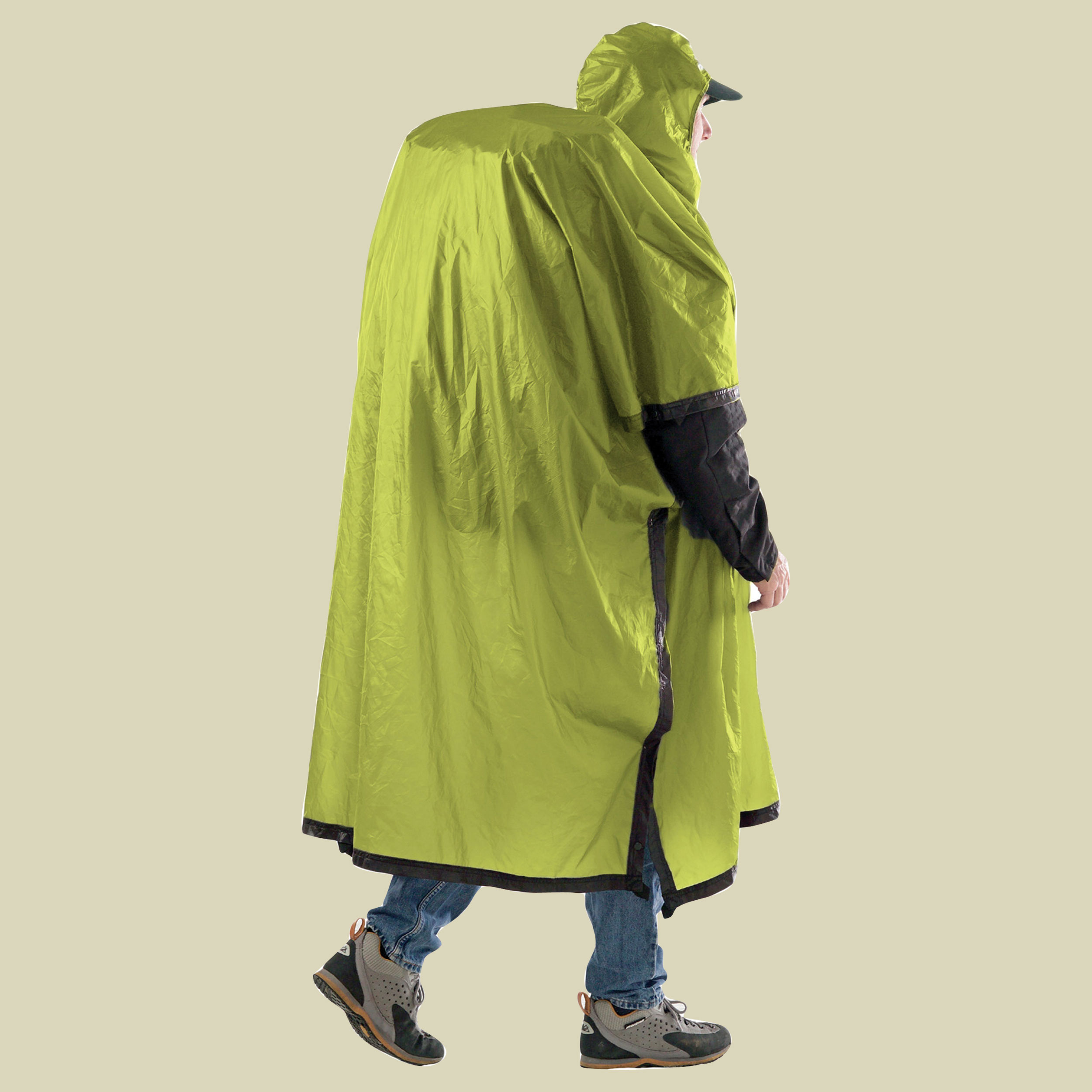 Nylon Tarp Poncho Größe: one size Farbe: apple green
