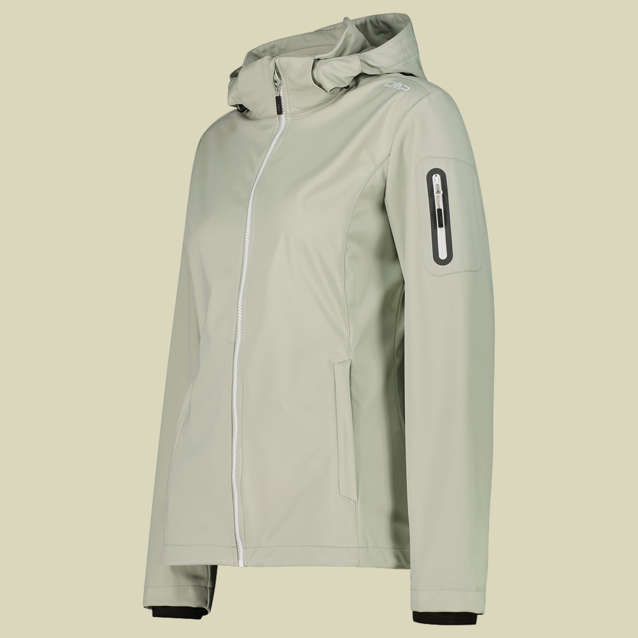 Woman Zip Hood Light Softshelljacke 39A5016 44 grün - Farbe pistacchio