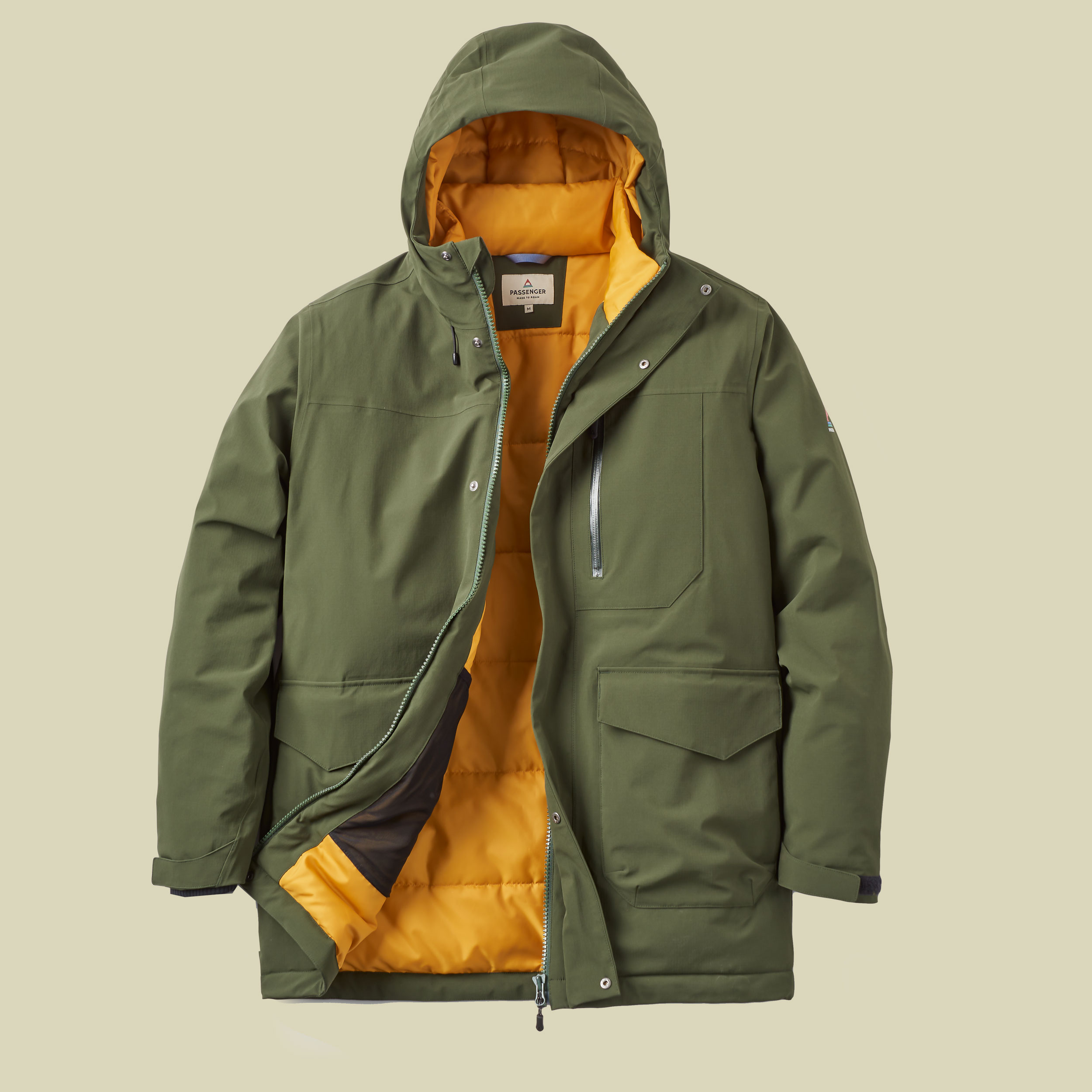 Rainier Waterproof Parka Men L fir tree