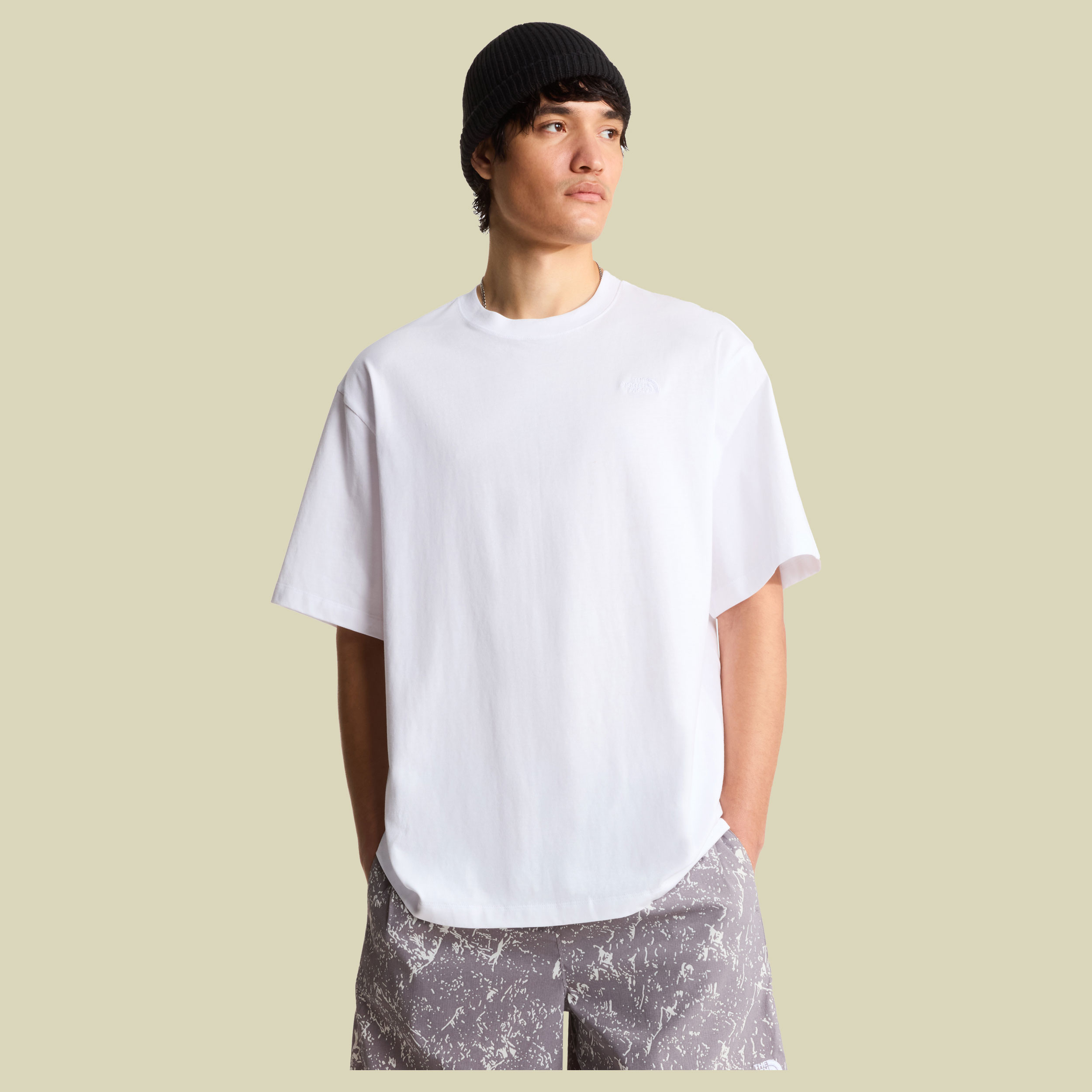 Simple Dome OS SS Tee Man XS weiß - Farbe TNF white
