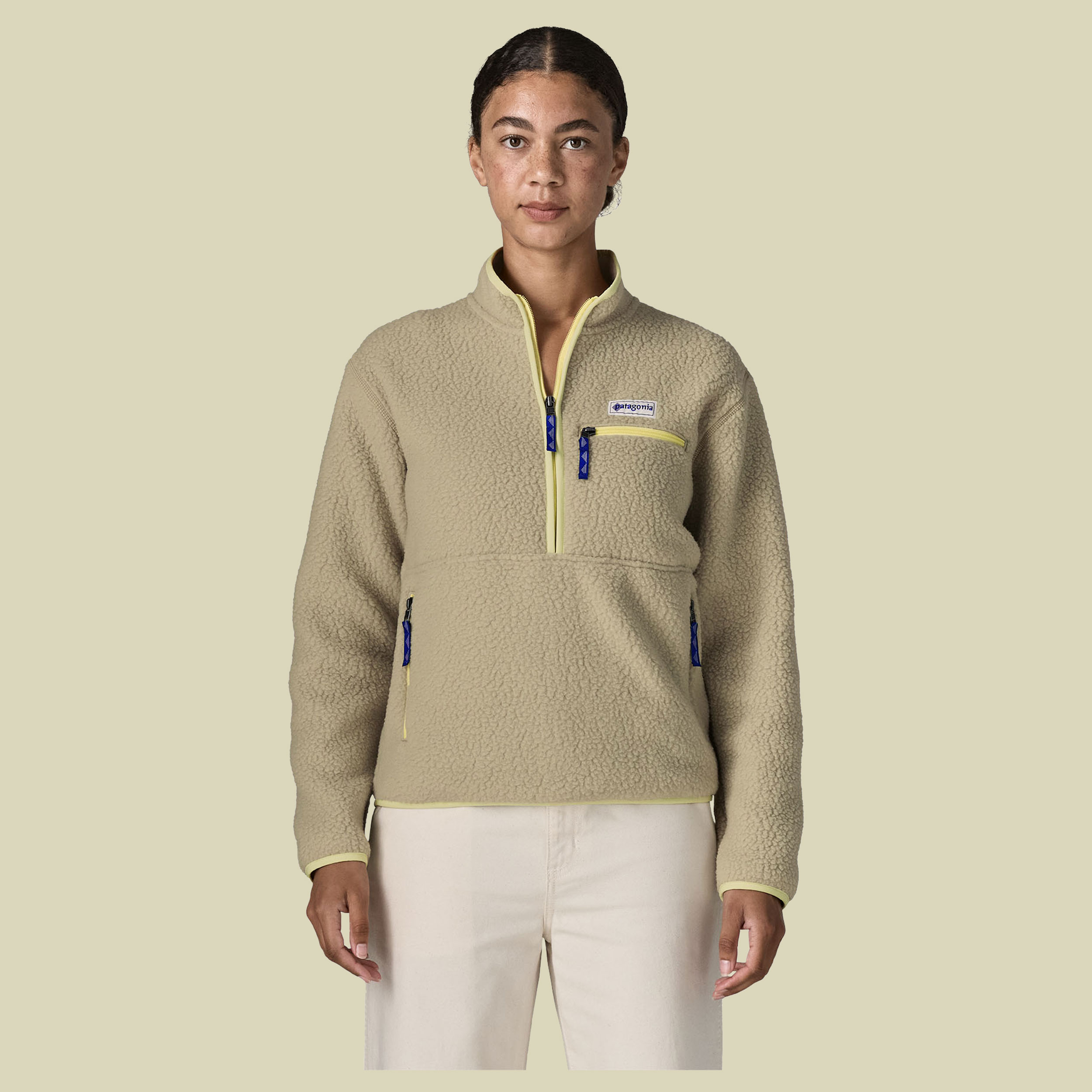 Retro Pile Marsupial Women L beige - weathered stone