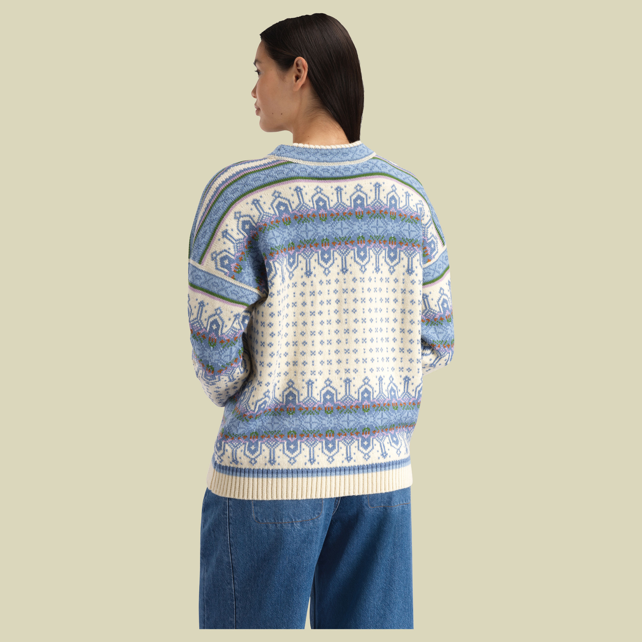 Albertville Fem. Sweater Women S blau - offwhite blue shadow