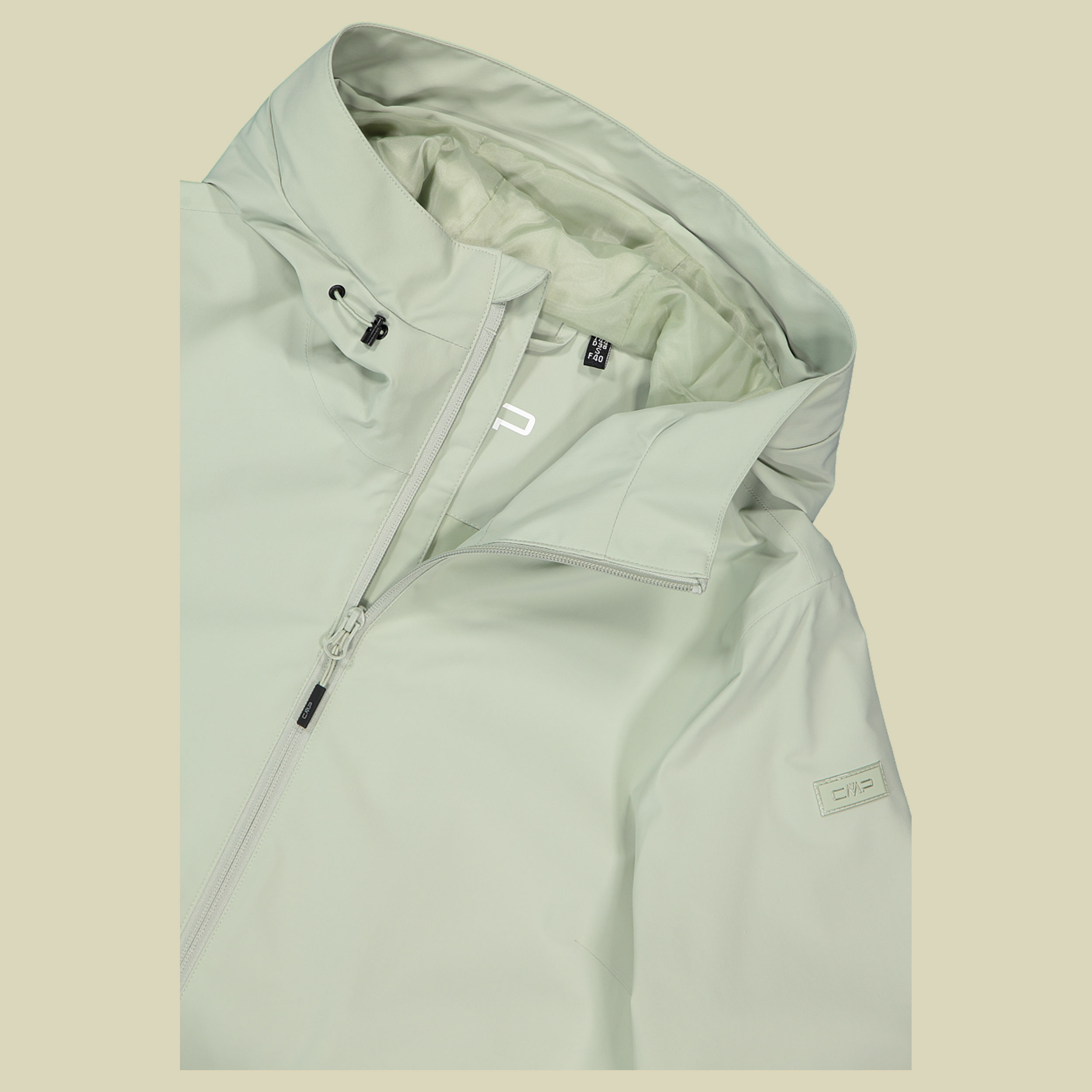 Woman Jacket Fix Hood 35Z5286 46 grün2 - Farbe pistacchio