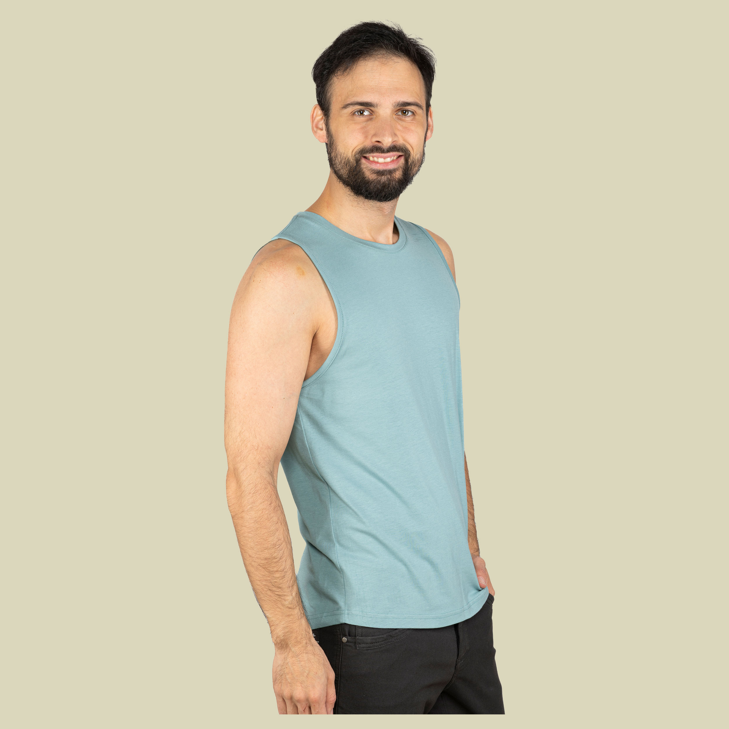 Vils Mountain Logo Top Men XL grün - Farbe arctic