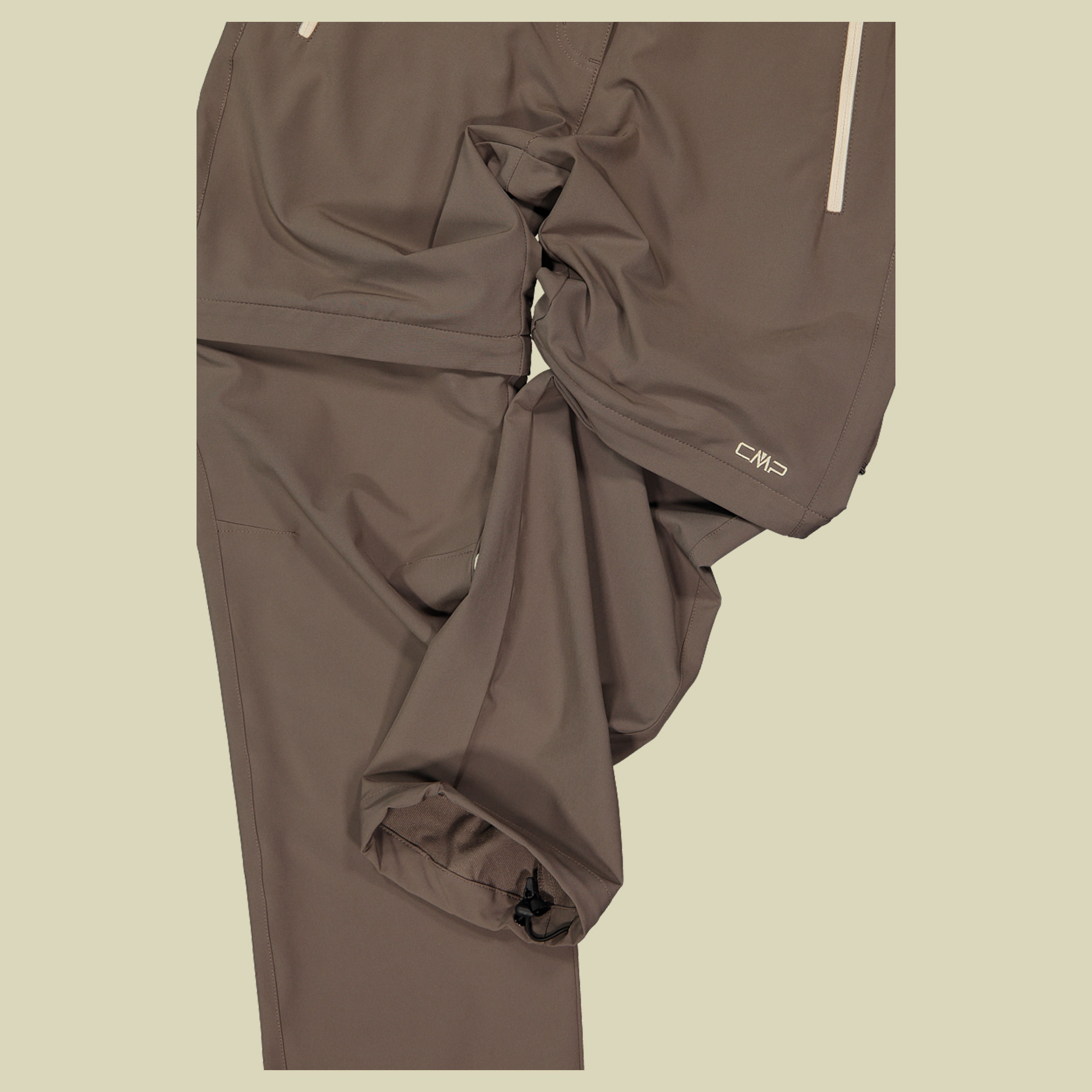 Woman Pant Zip Off Stretch 3T51446 braun2 44 - Farbe toffee
