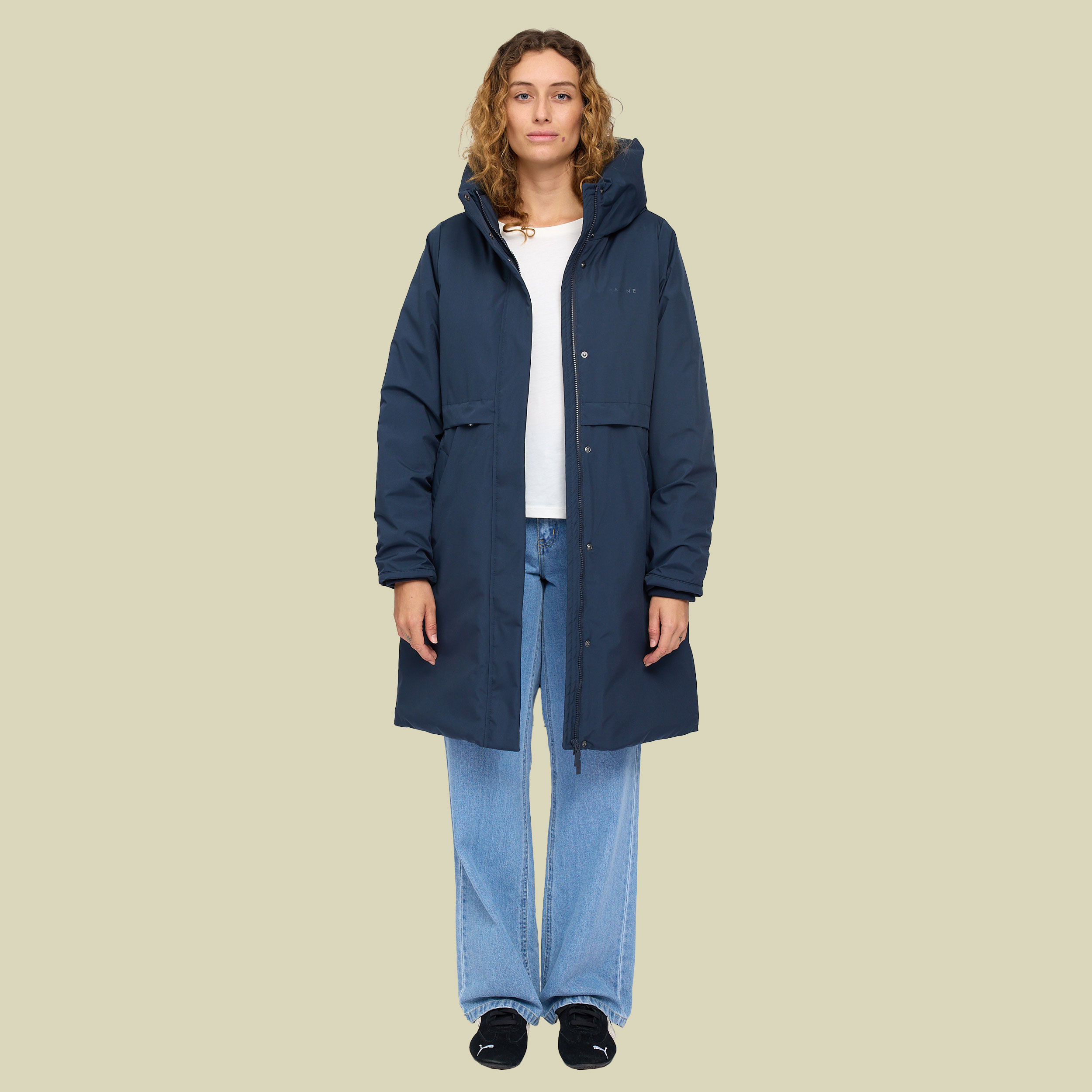 Basic Padded Parka Women S blau - Farbe dark navy