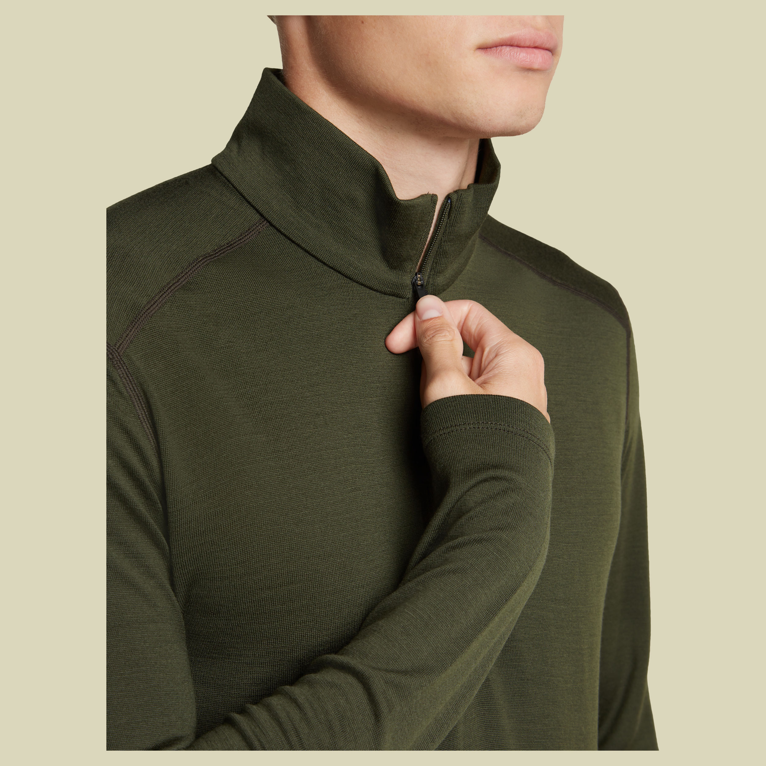 Tech LS Half Zip 260 Men dark loden XL