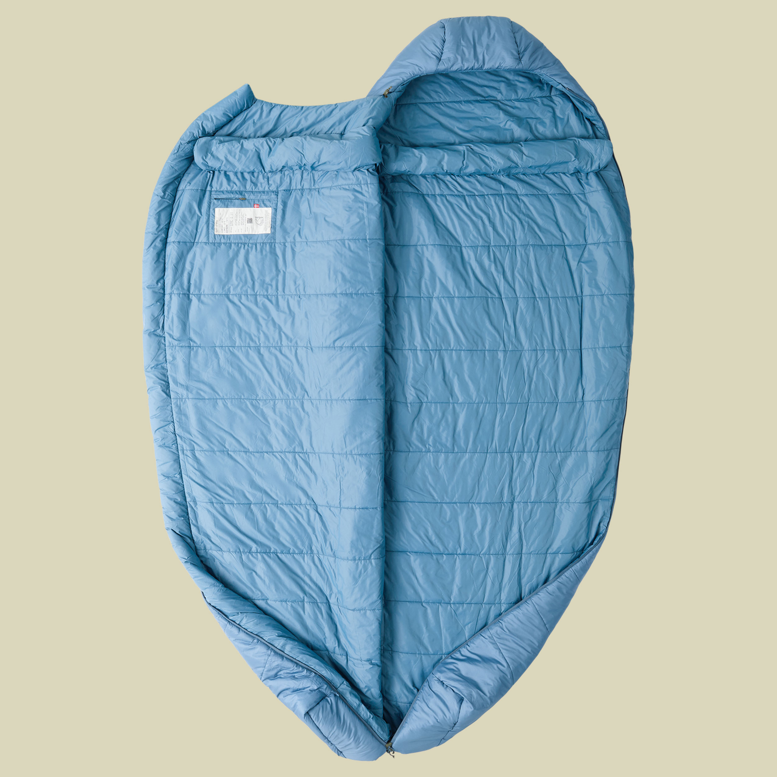 Bjarni 0 Grad Wide Mummy Sleeping Bag 205 cm links - aegan blue XL