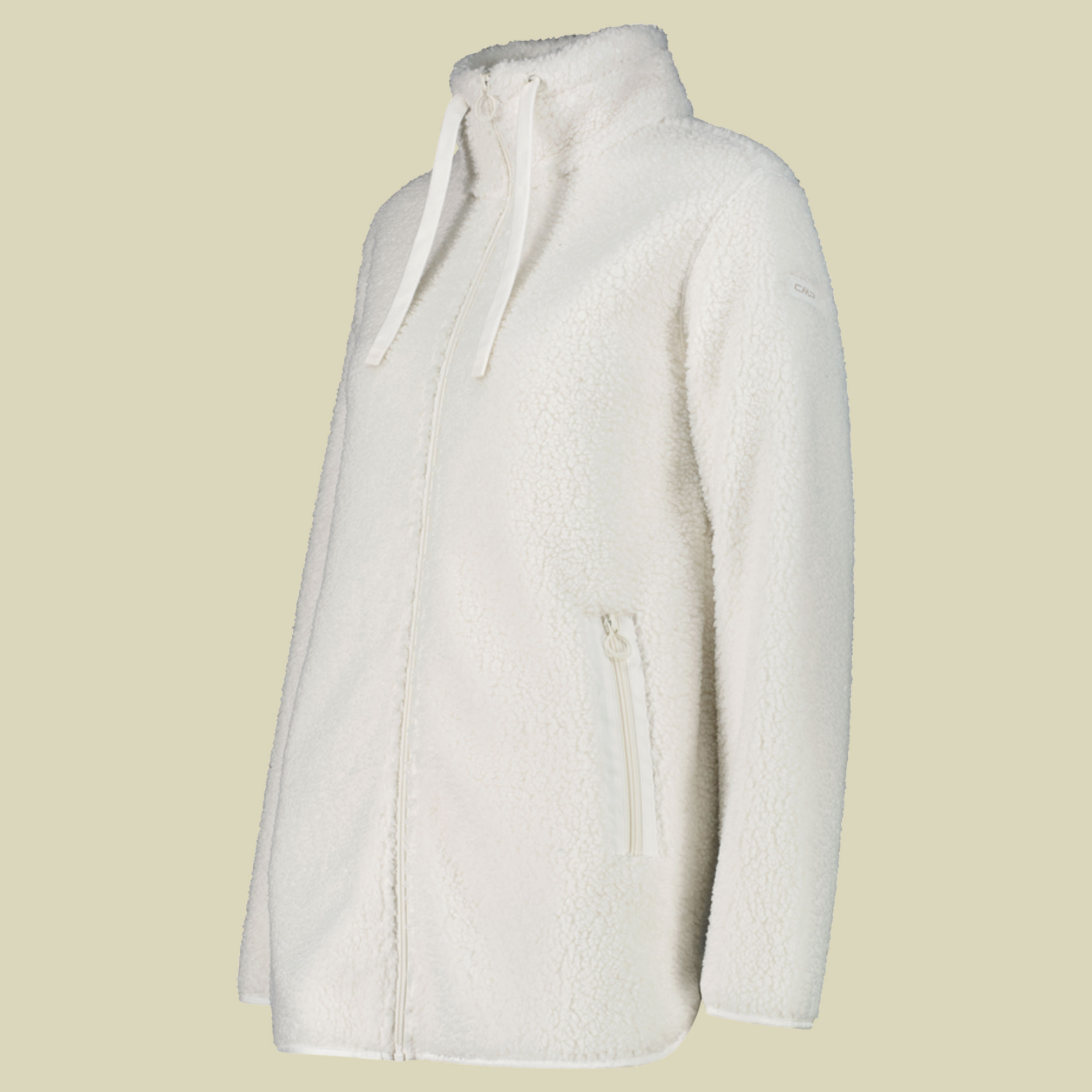 Long Jacket Teddy Fleece Women 36P2906 38 weiß - plaster