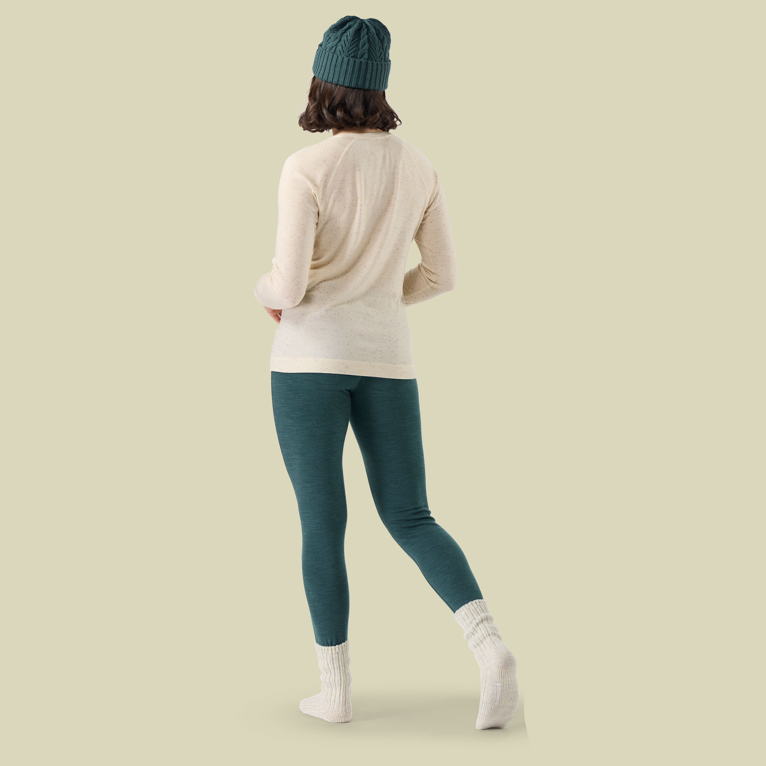 Classic Thermal Merino Baselayer Women XL beige - almond donegal
