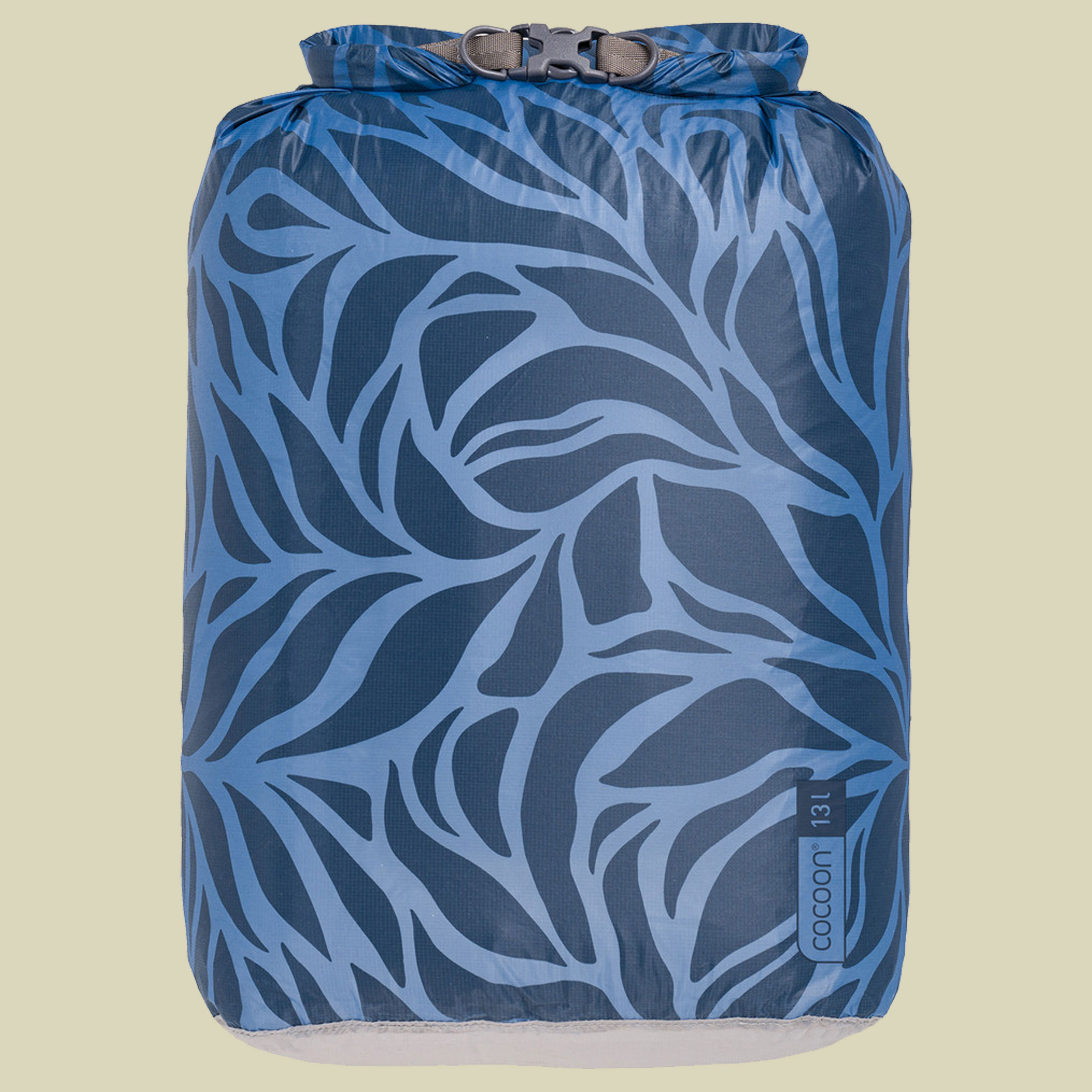 Drybag Hyperlight 13L blau - blue leaves