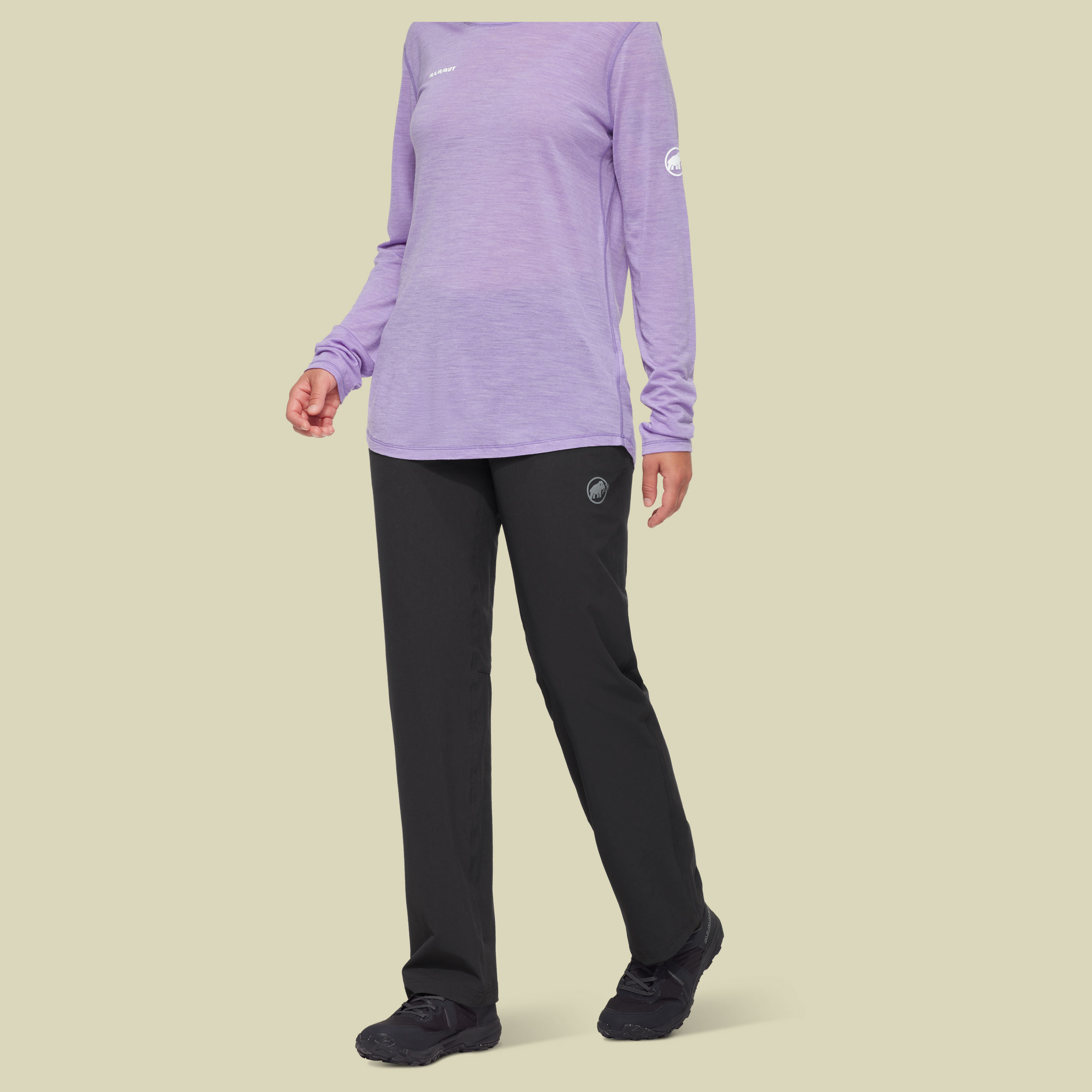 Hiking V Pants Women 40 schwarz - black