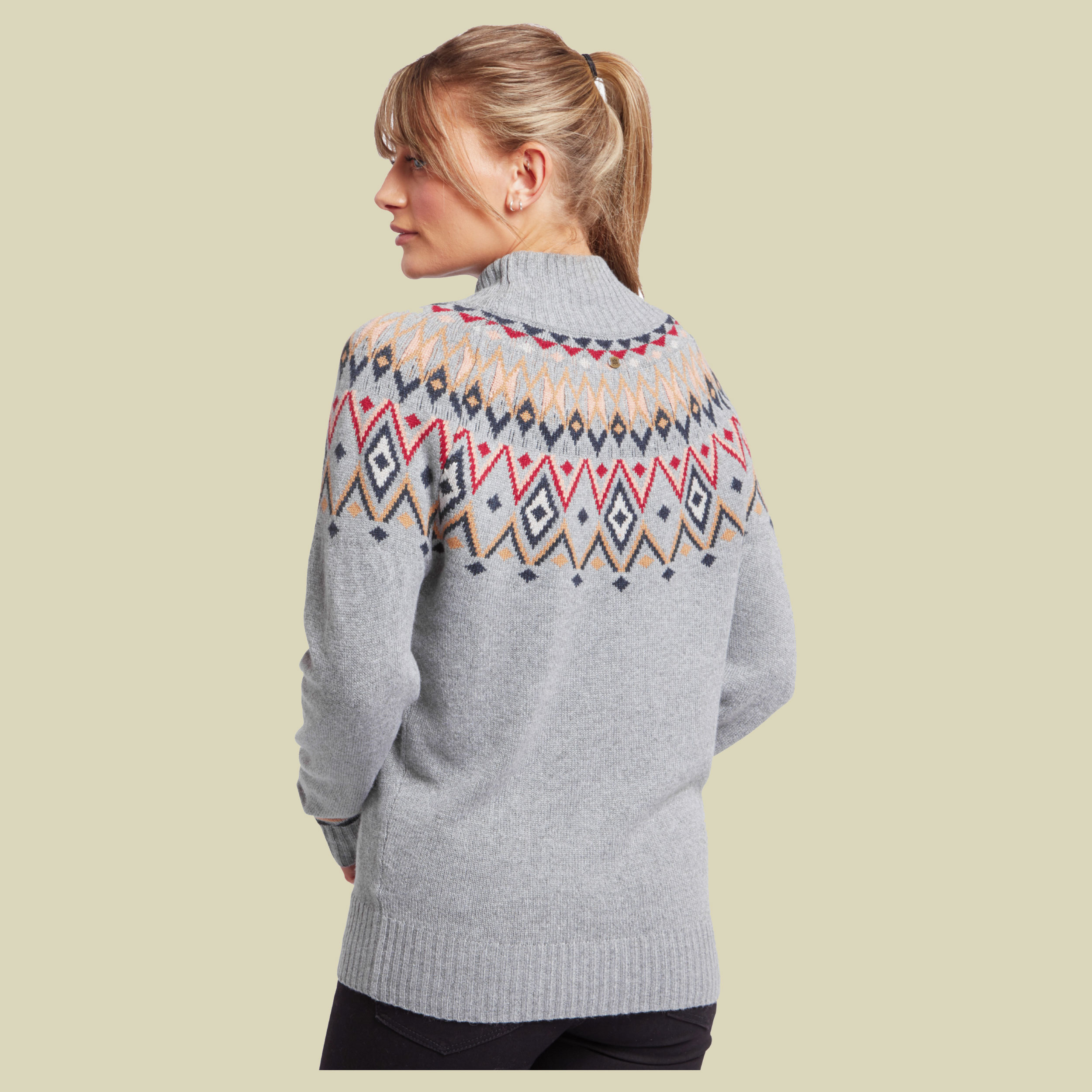Indu Mock Neck Women Größe L  Farbe monsoon grey