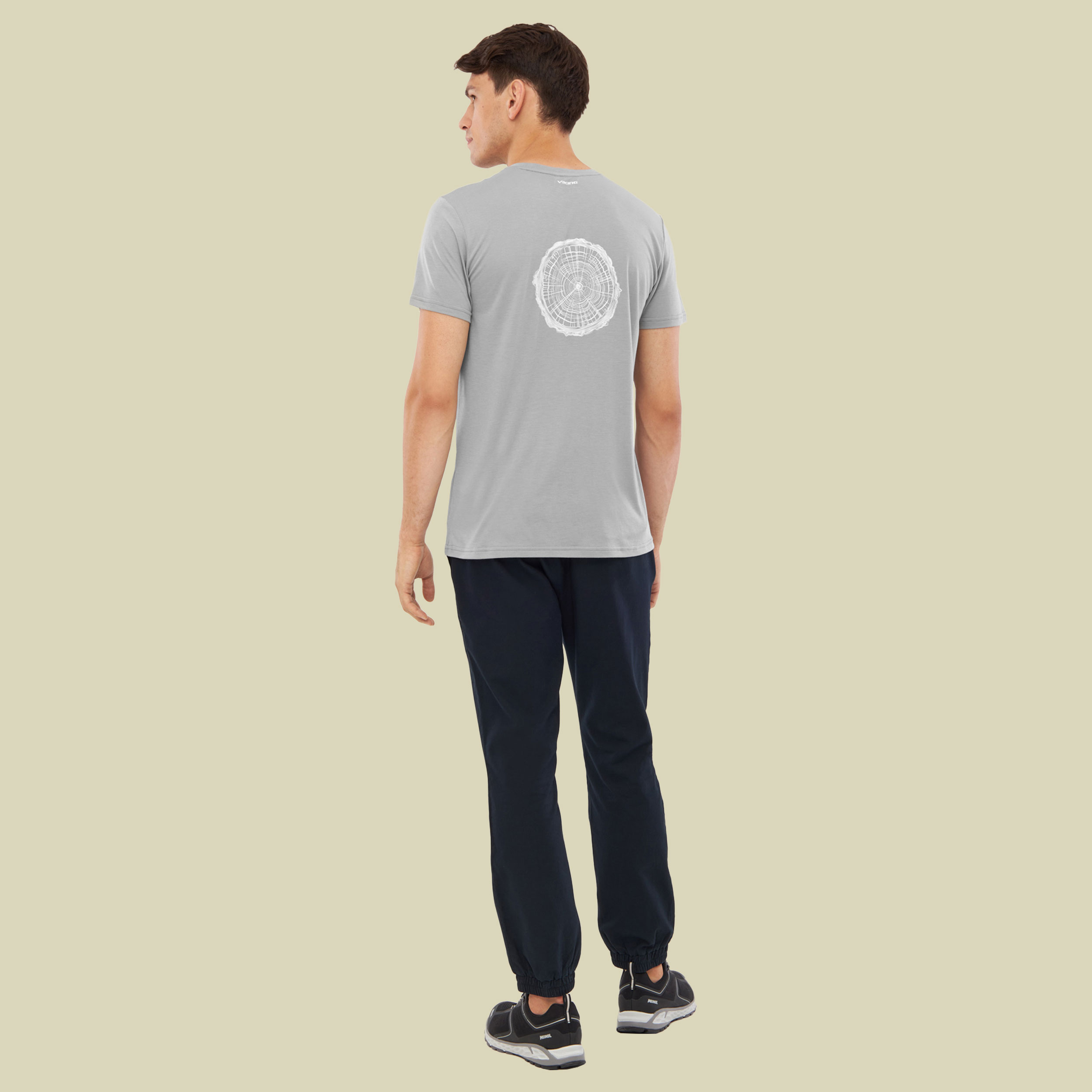 T-Shirt Rune Bamboo Men XXL grau - lt grey