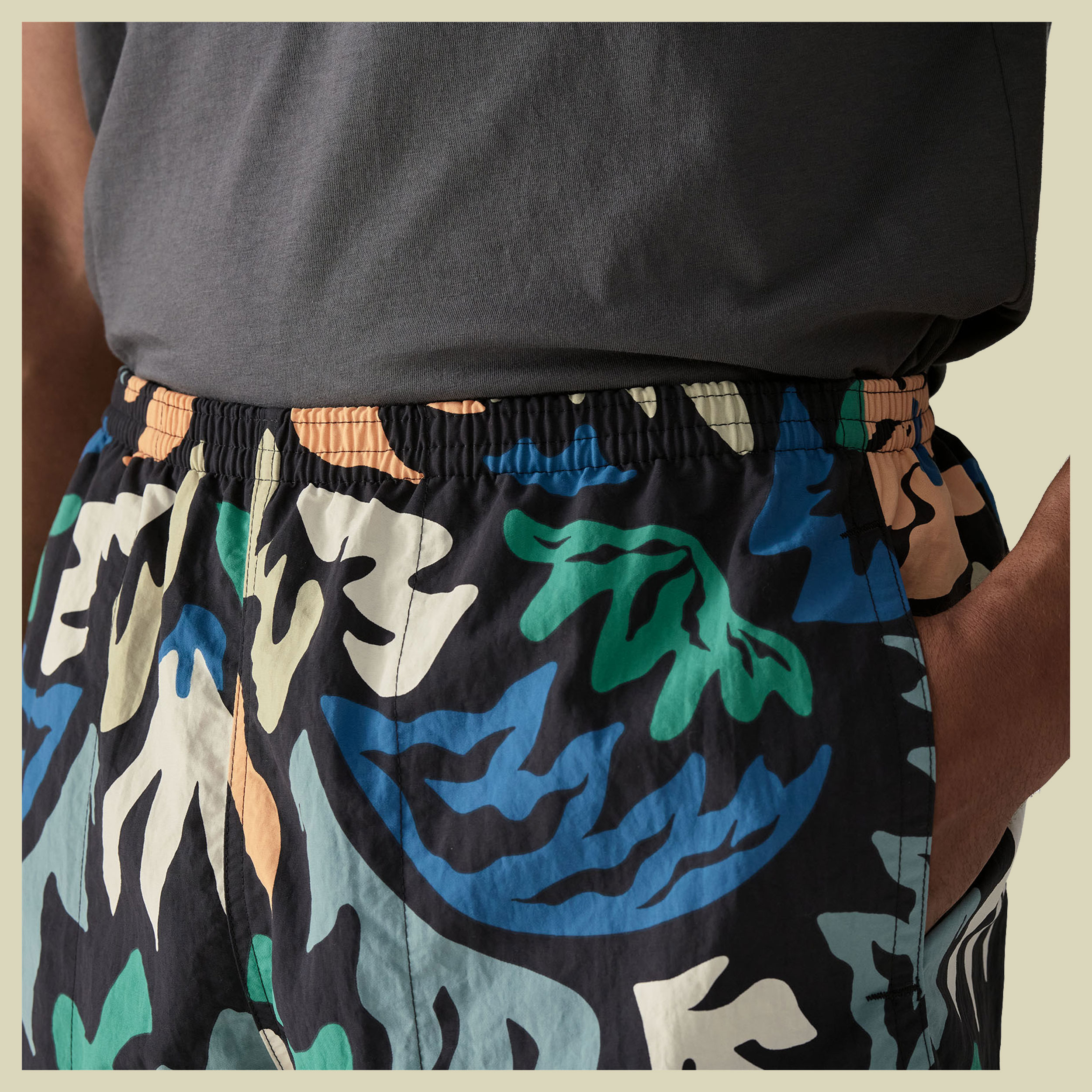 Baggies Shorts - 5 in. Men schwarz S - Kaleido: Black