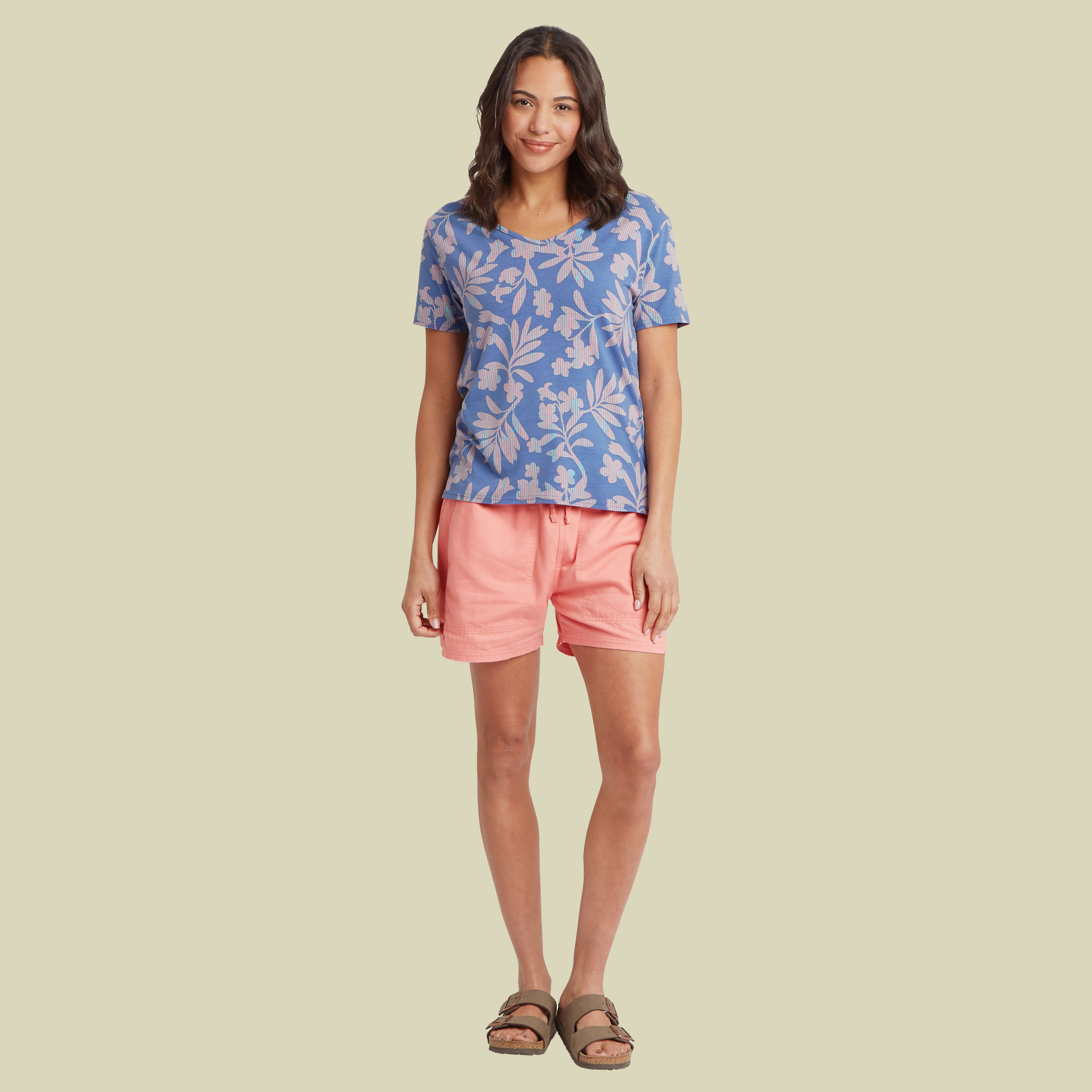 Neha V-Neck Tee XL mehrfarbig 2 - Farbe seaport gurans