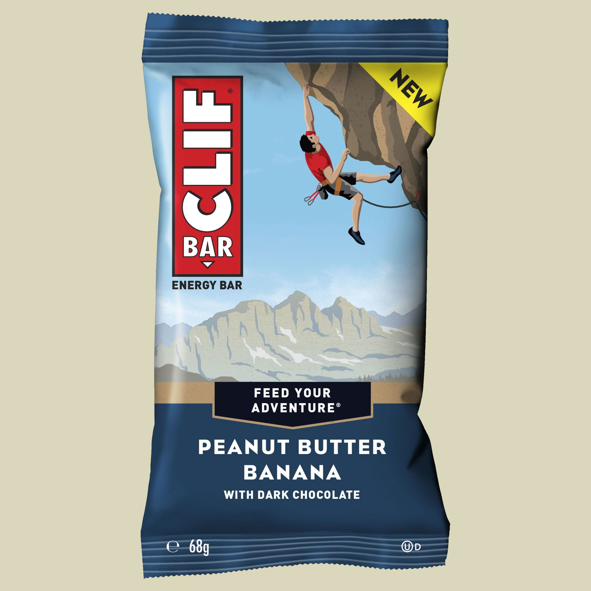 Peanut Butter Banana with dark chocolate 68g Energieriegel Banane-Dunkle Schokolade