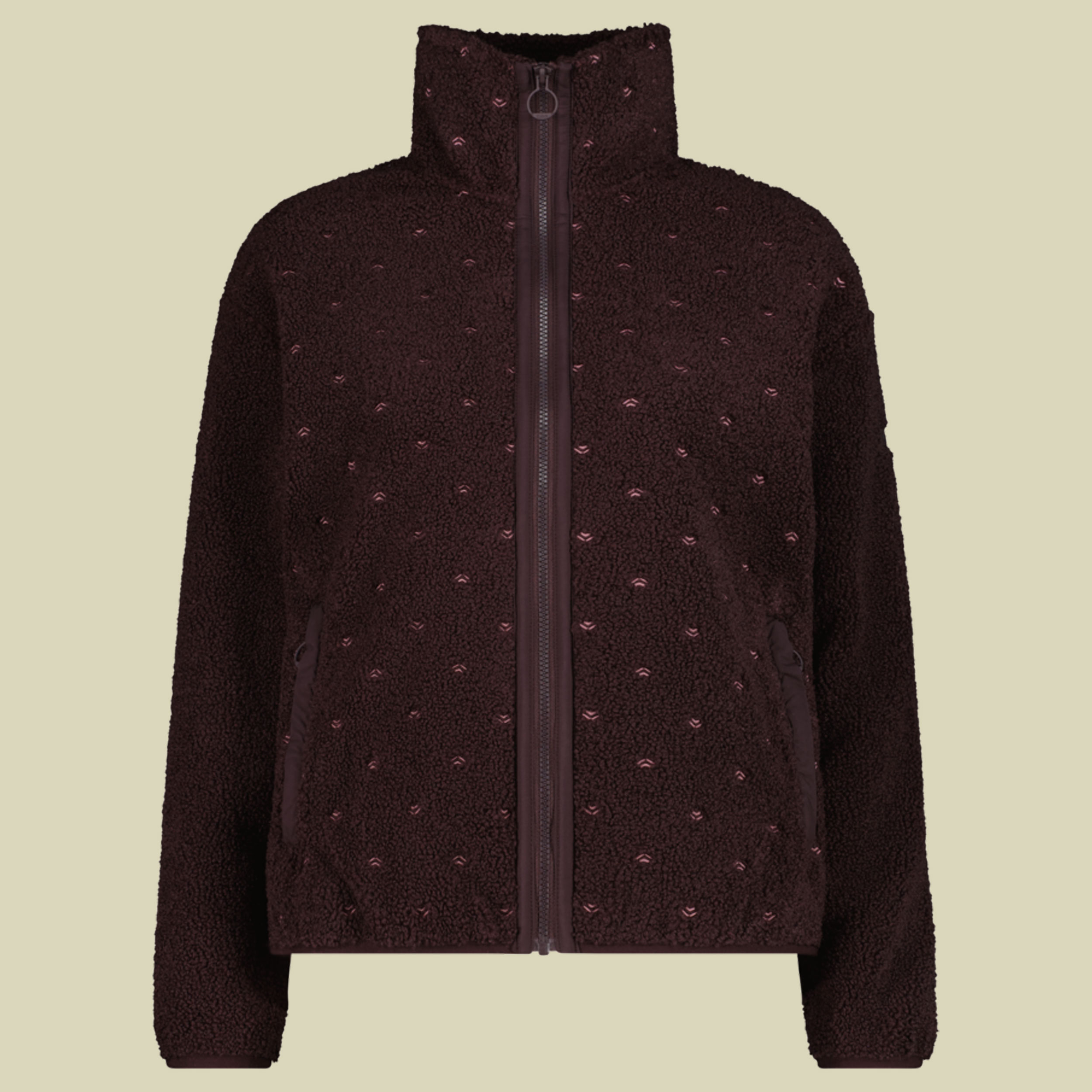 Jacket Soft Teddy Women 36P2926 40 rot - black berry C595