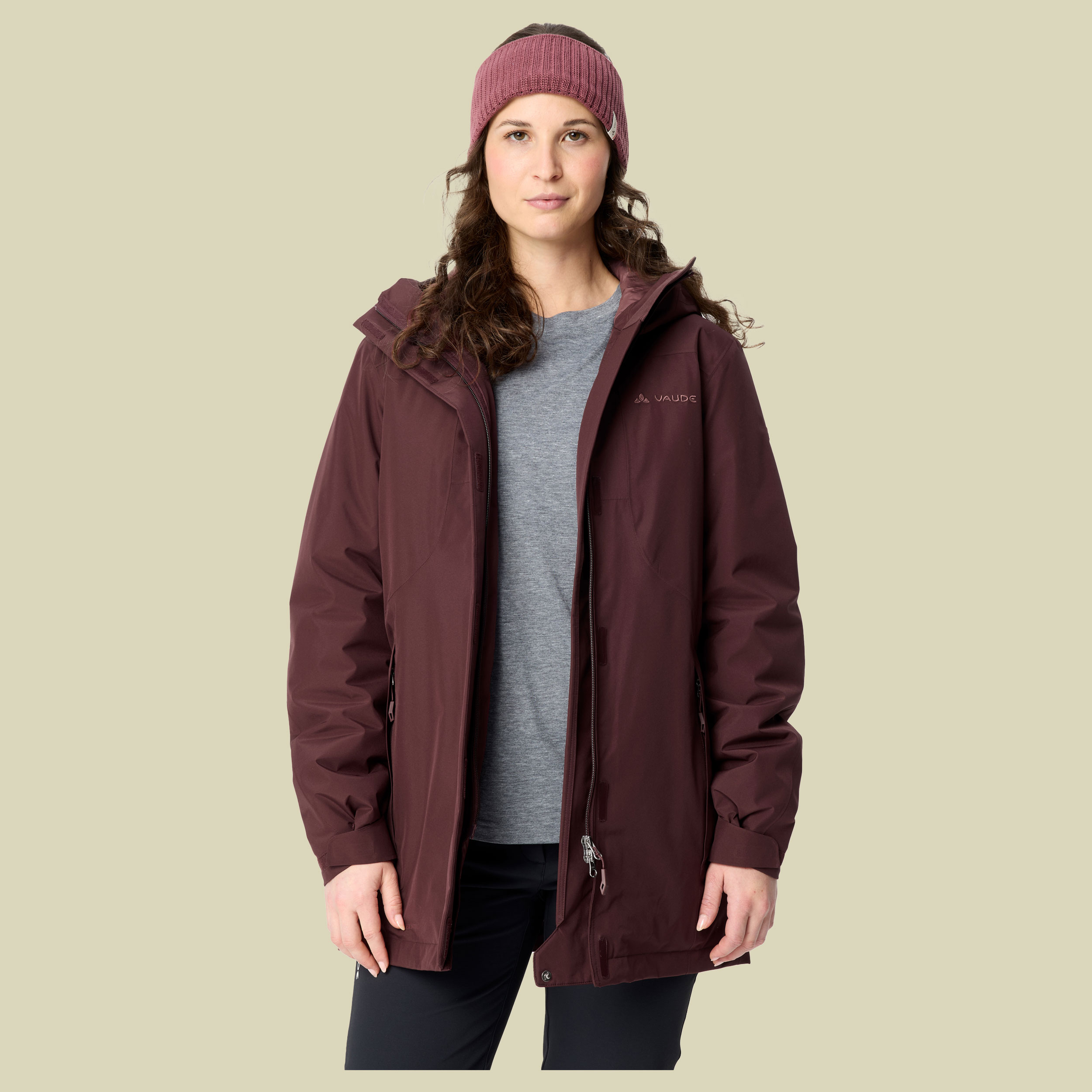 Rosemoor Padded Parka Women 38 braun - dark oak