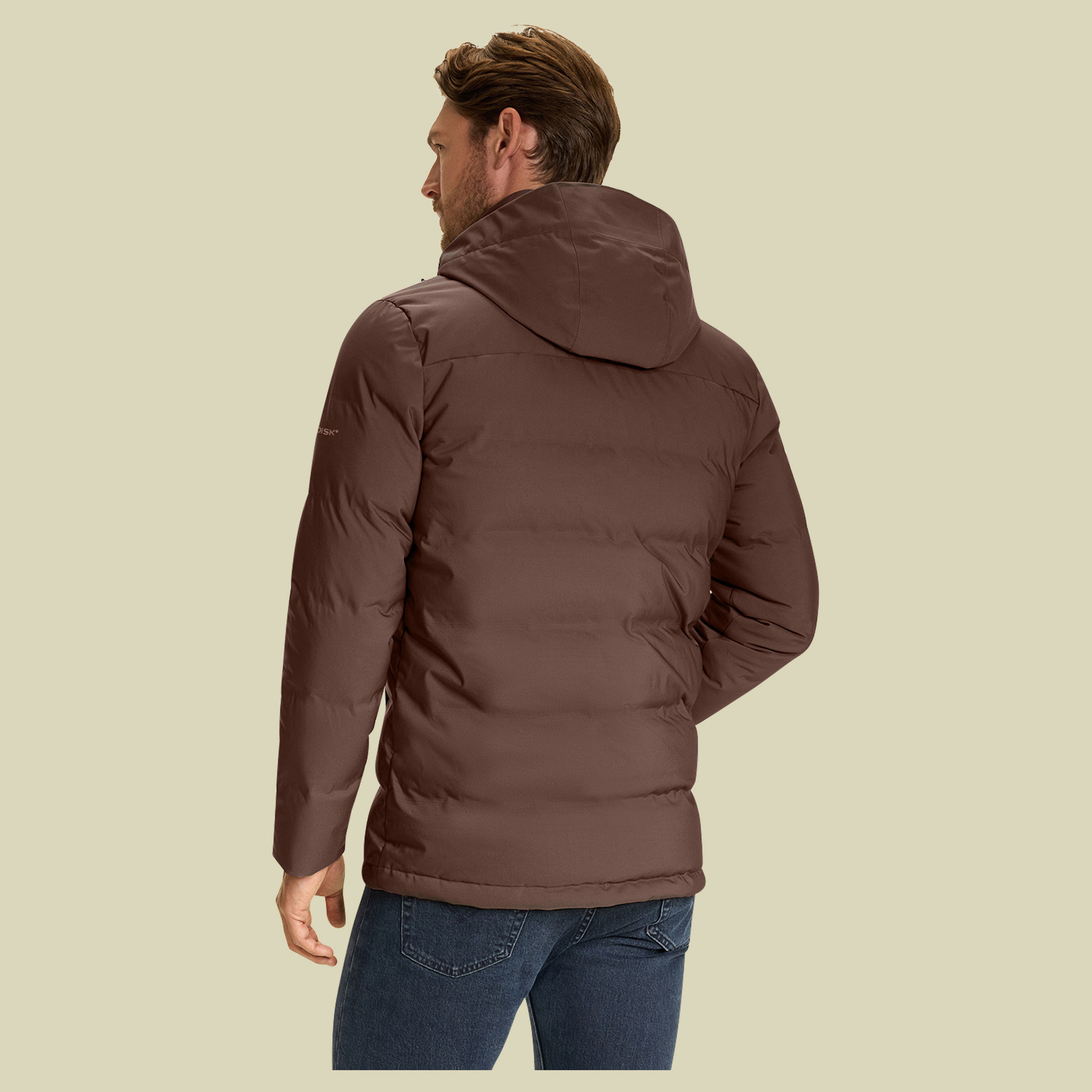 Akkarvik Bonded Down Jacket Men braun1 XL - rocky road