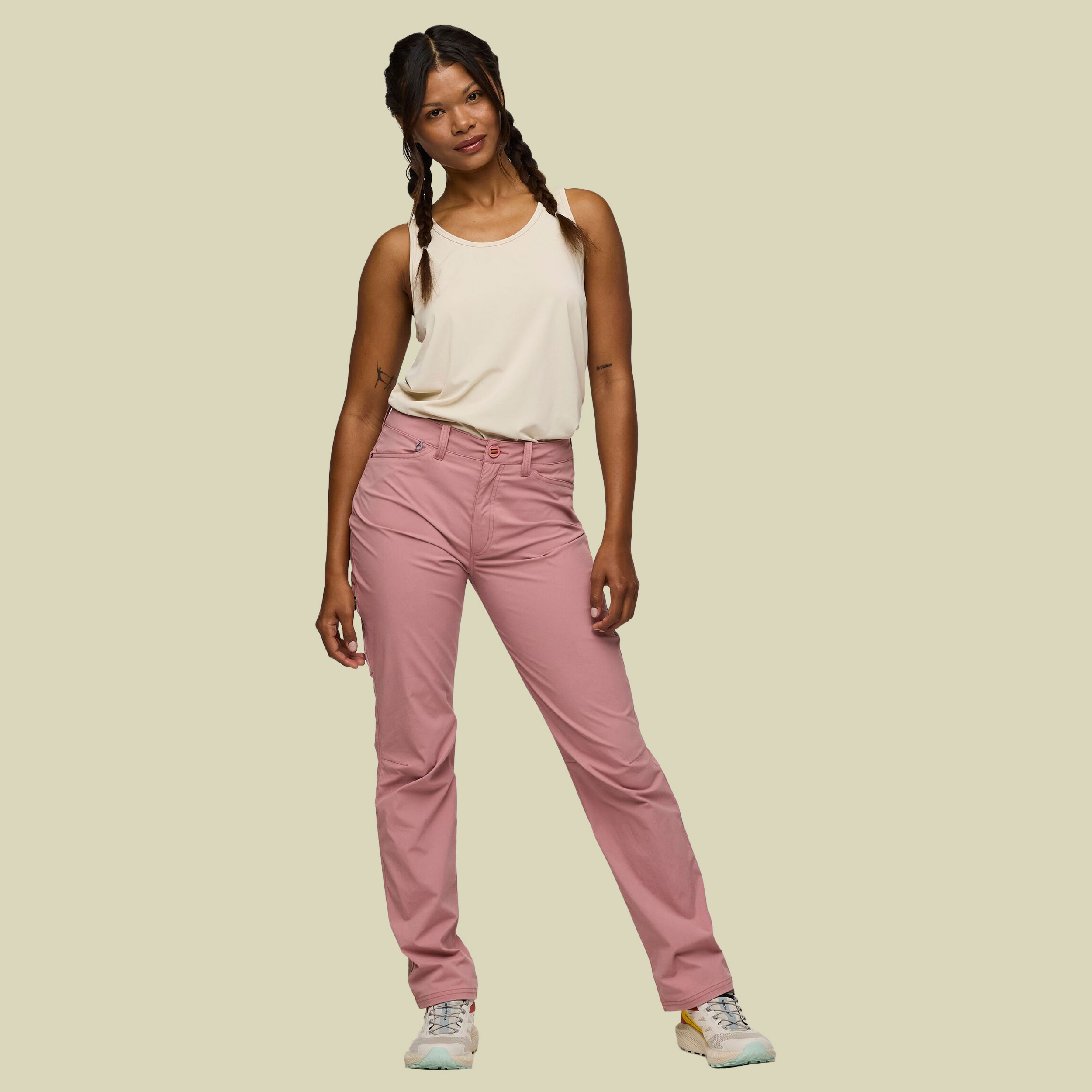 Coraje Tech Pants Women 8 rosa - Farbe rose