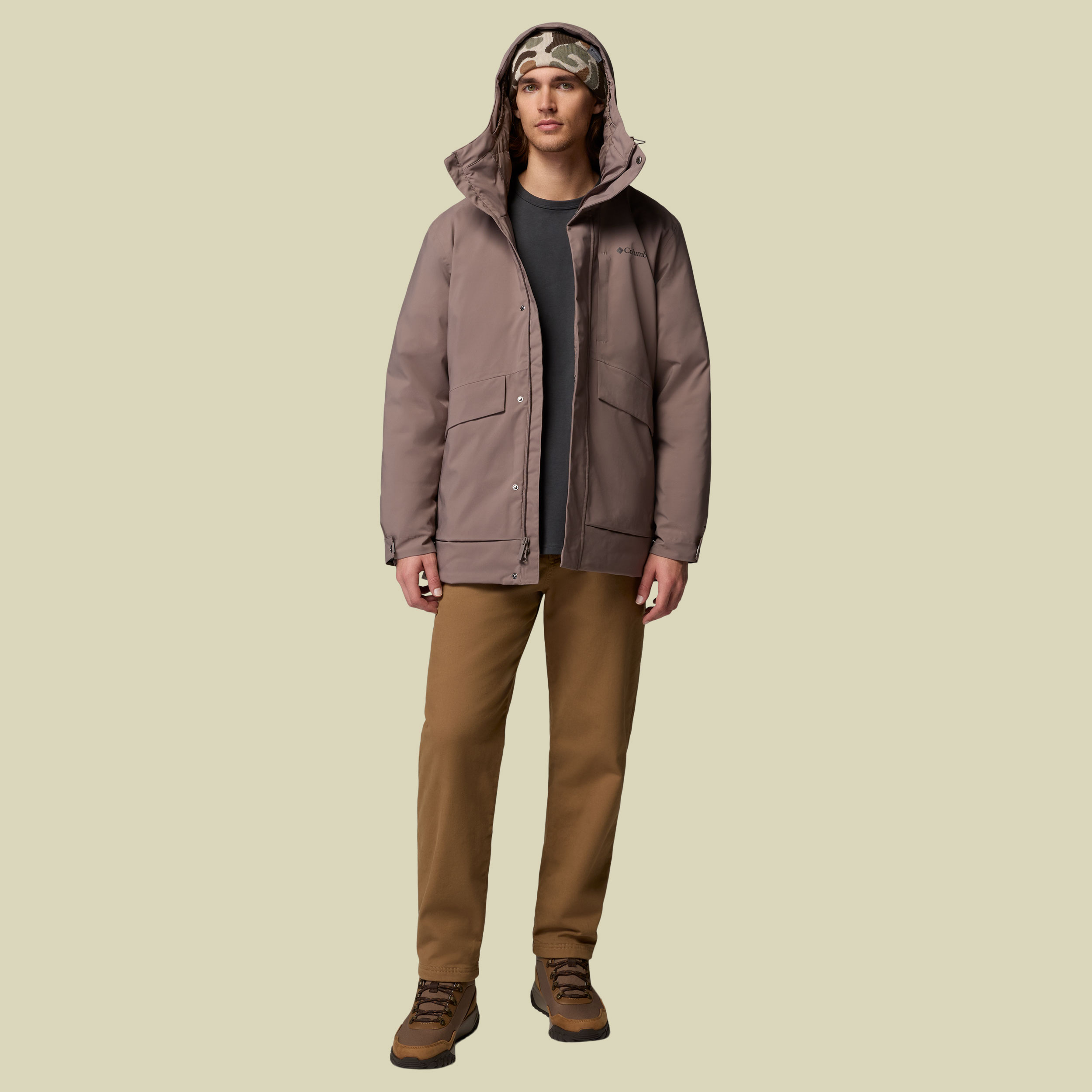 Street Heights Parka Men M braun- Farbe iron